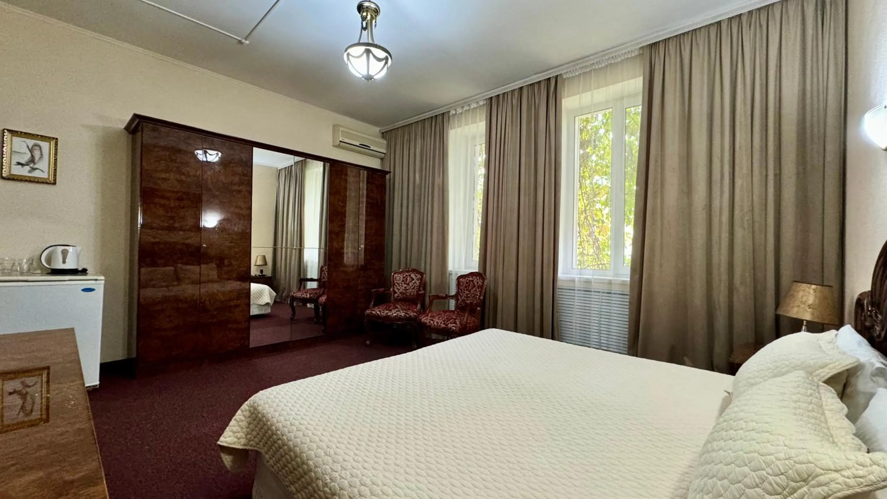 Bed in Hotel Zhambyl