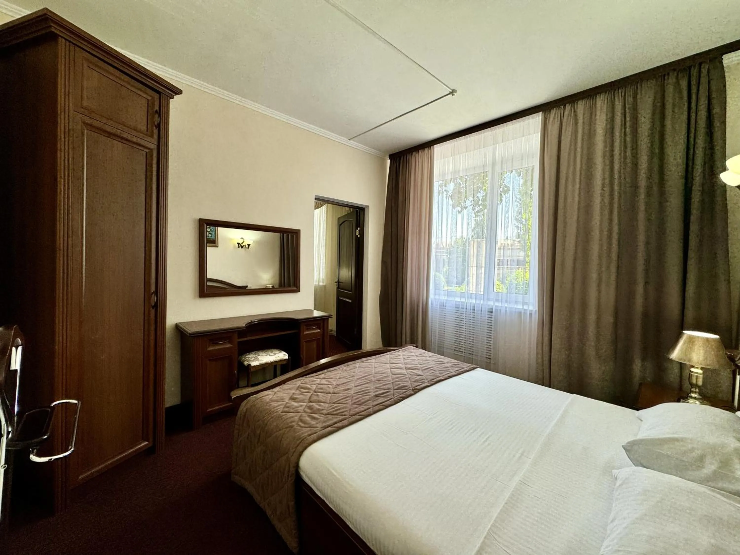 Bed in Hotel Zhambyl