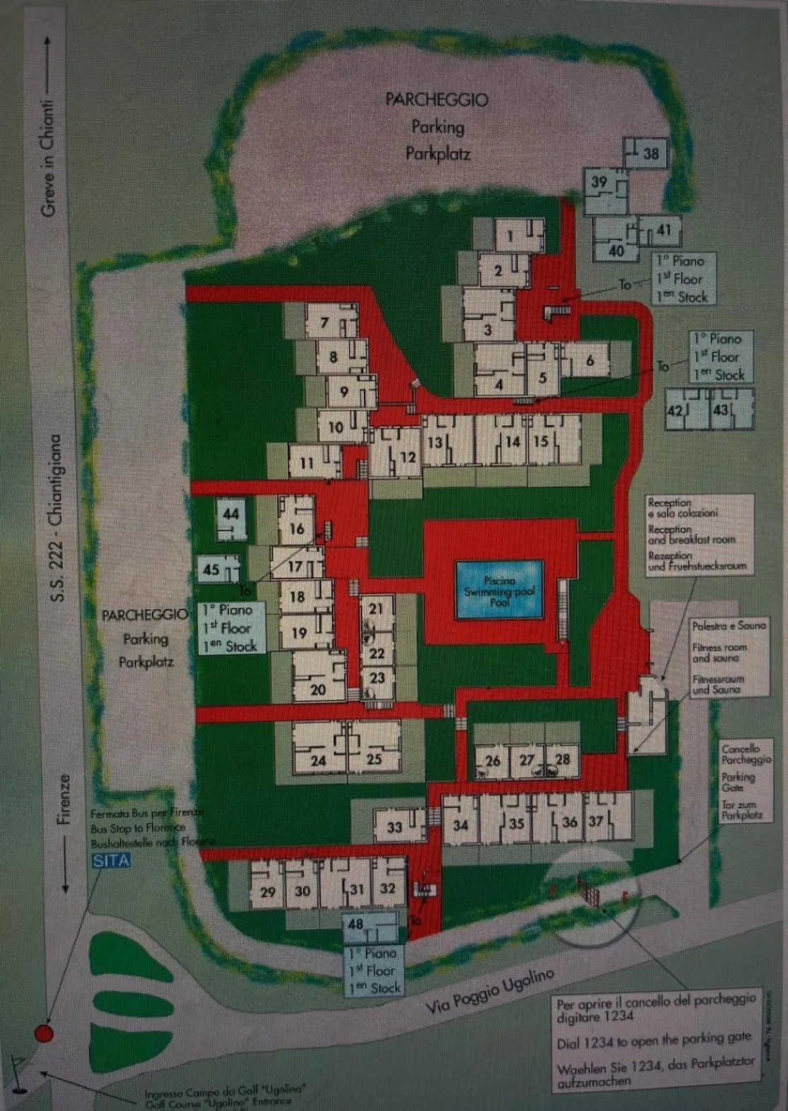 View (from property/room) in Residence Poggio Golf Chianti Firenze