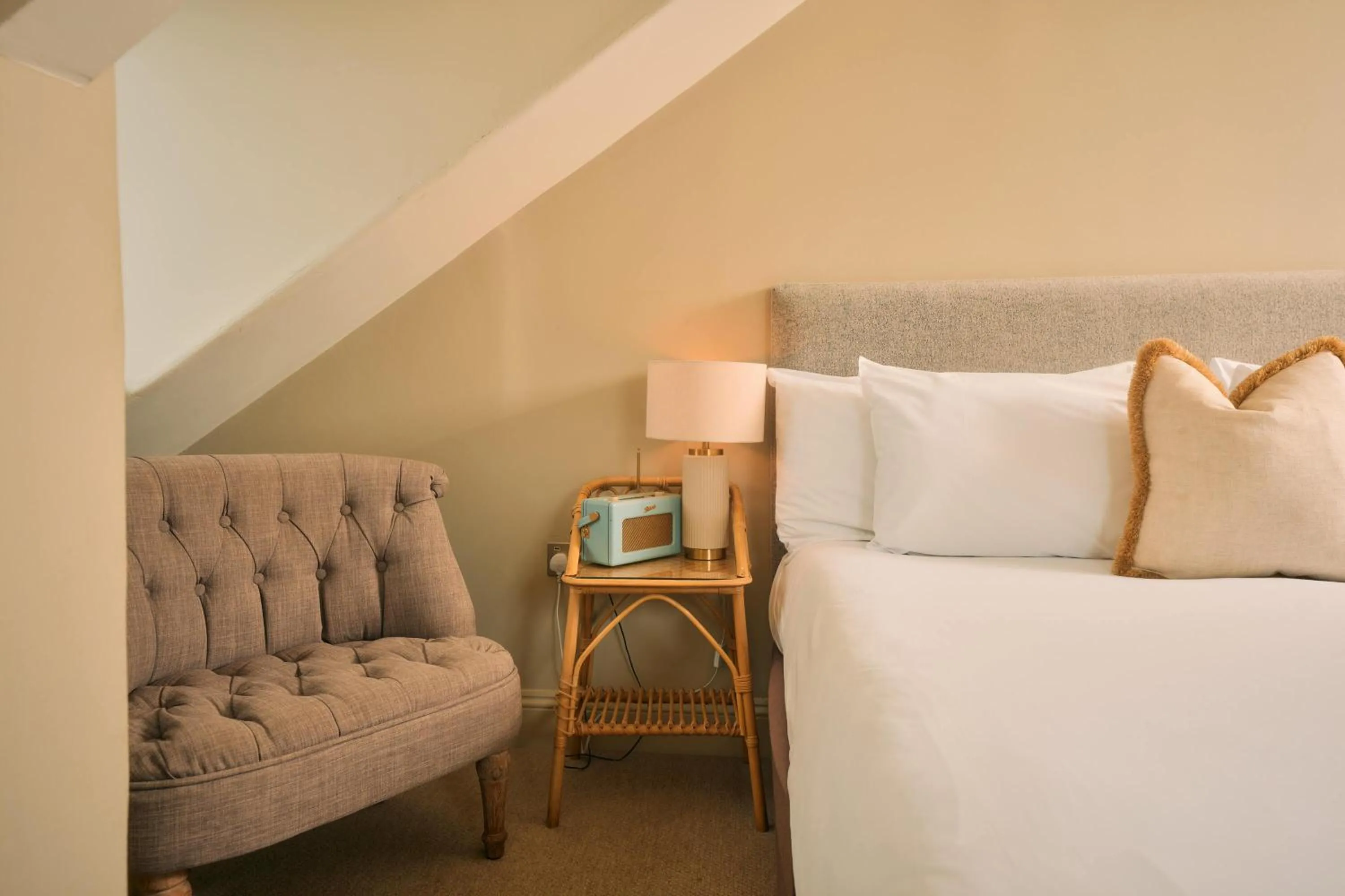 Bed in The Godolphin Hotel