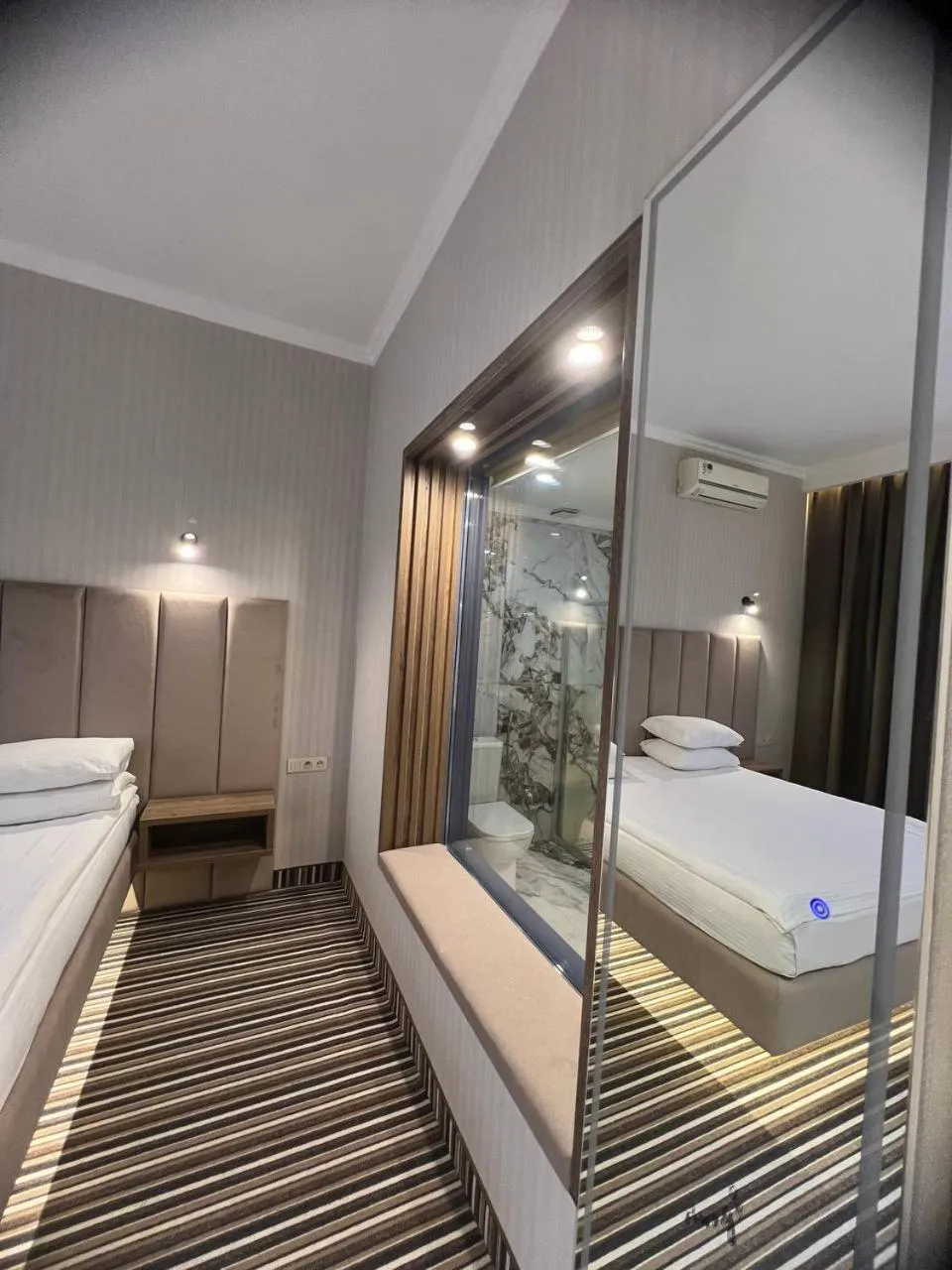 Bed in Sapar Standart Hotel