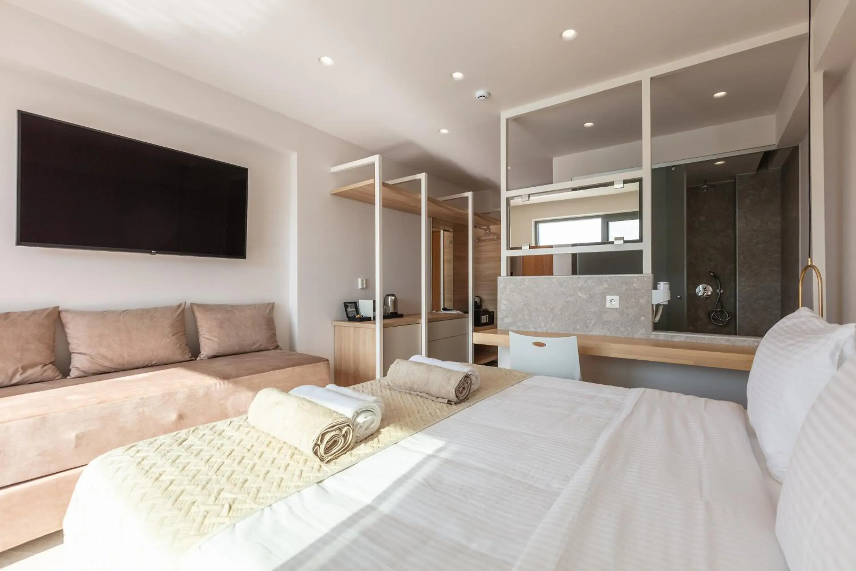 TV and multimedia, Bed in Nima Boutique Hotel TV and multimedia, Bed in Nima Boutique Hotel