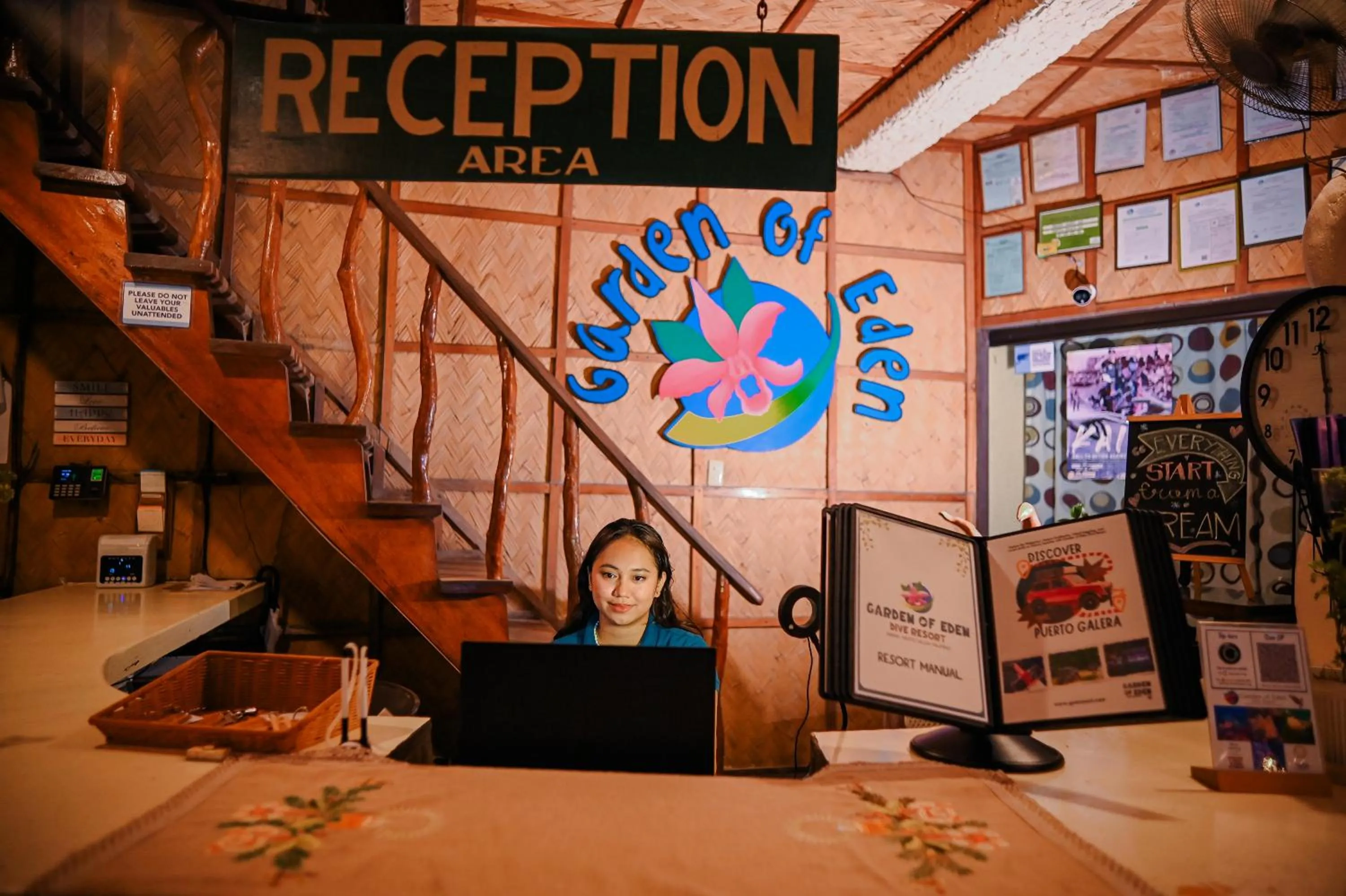 Property logo or sign in Garden of Eden Dive Resort