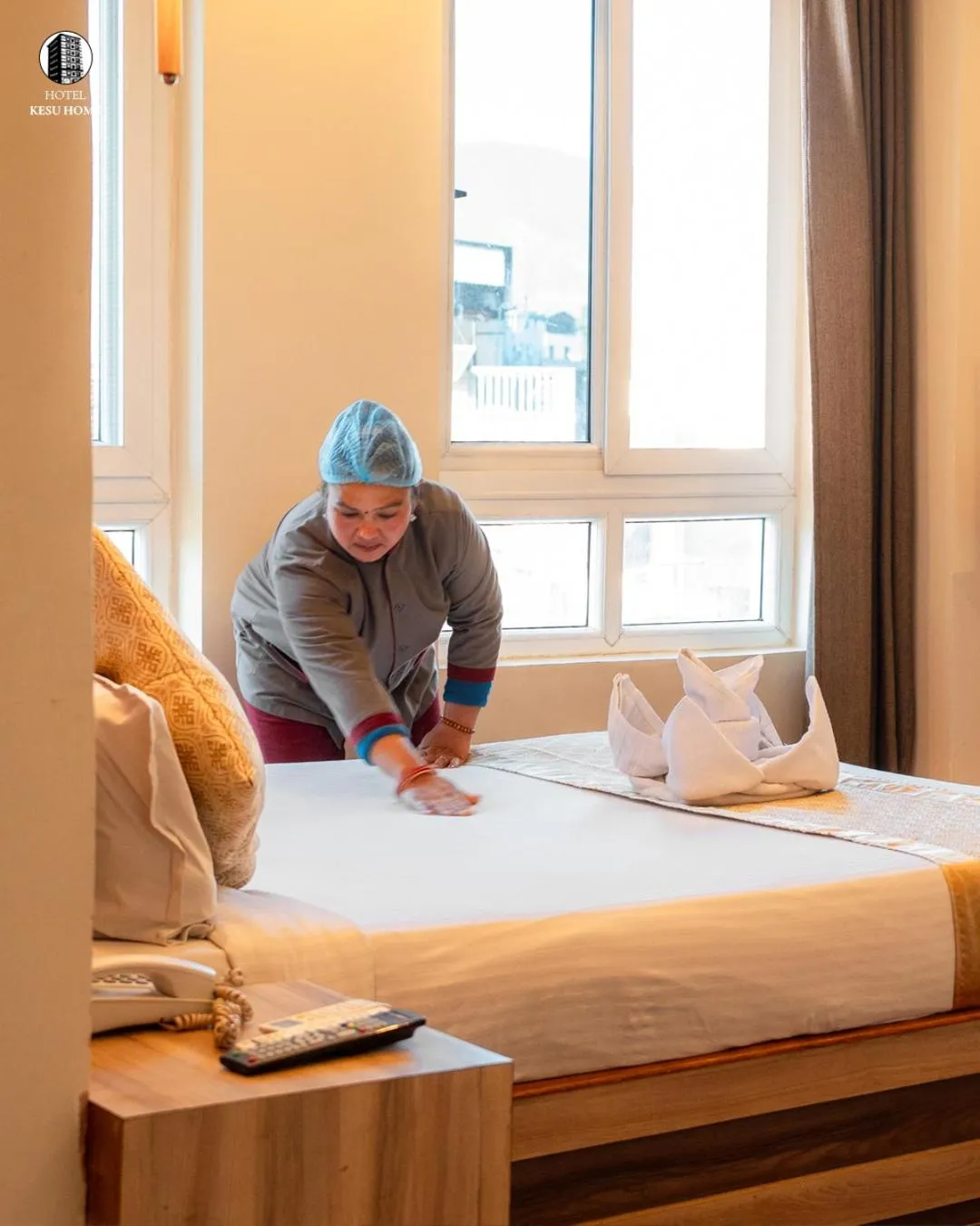 room service, Bed in Hotel Kesu Home