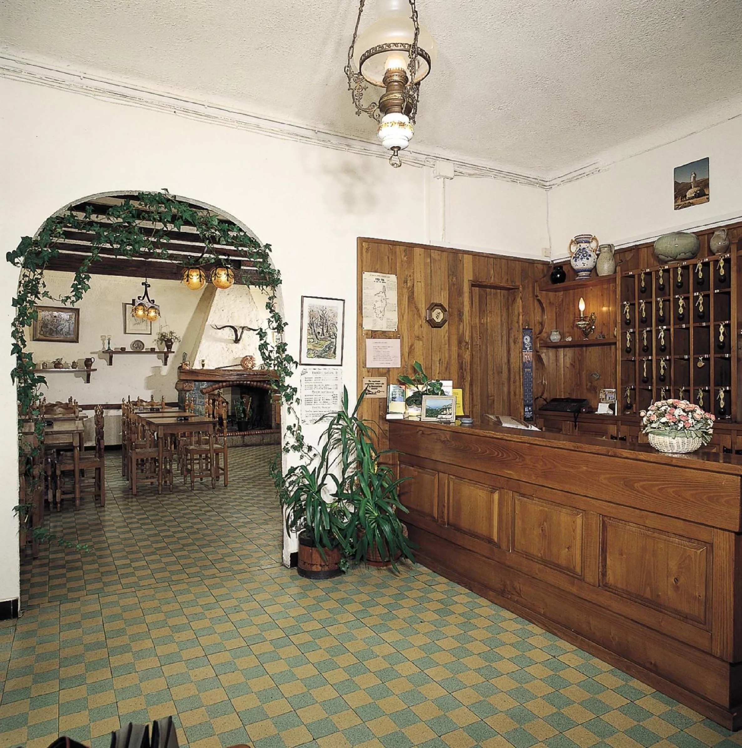 Lobby or reception in Hôtel Aïtone