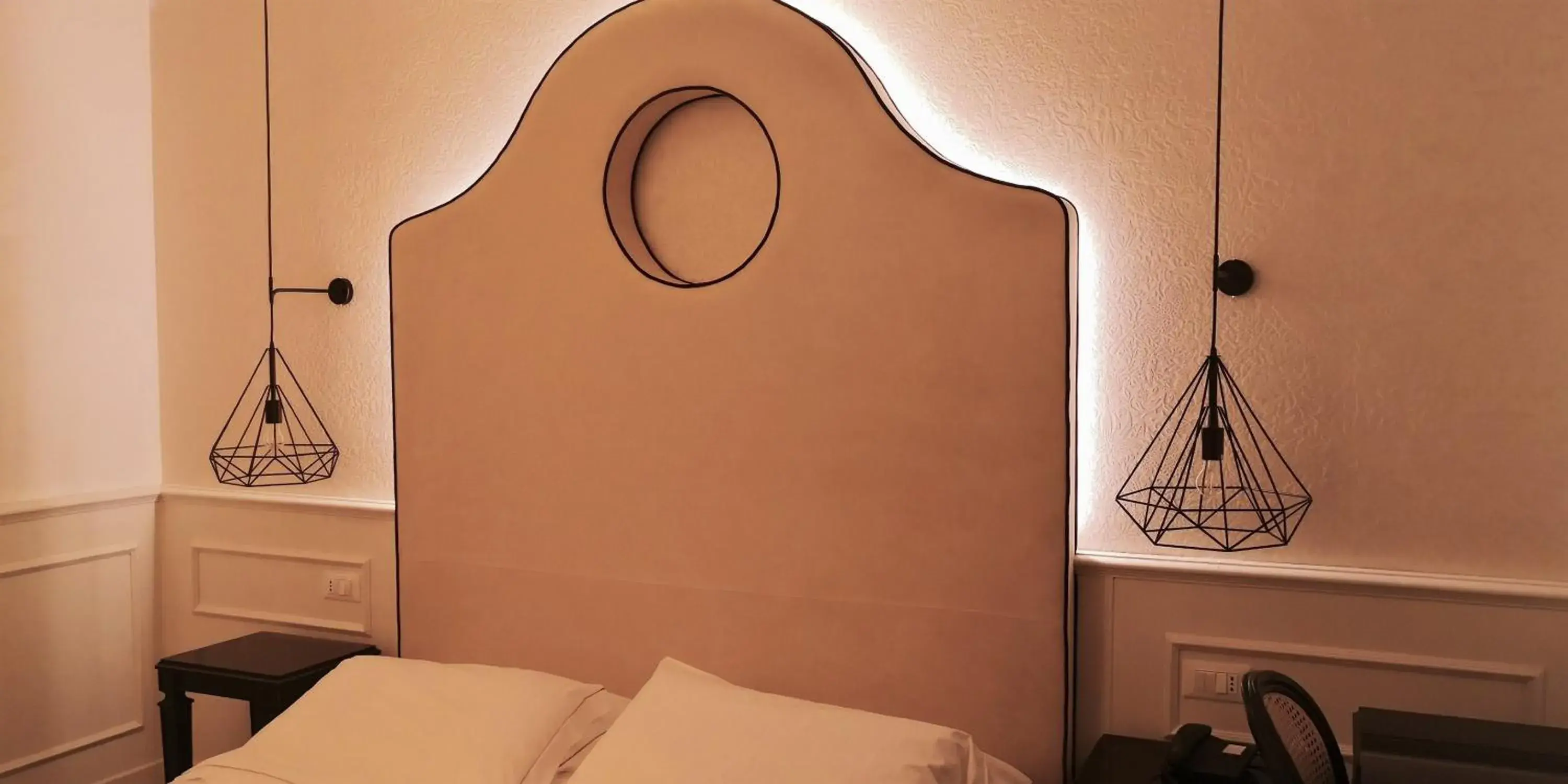 Decorative detail, Bed in Hotel San Luca Decorative detail, Bed in Hotel San Luca