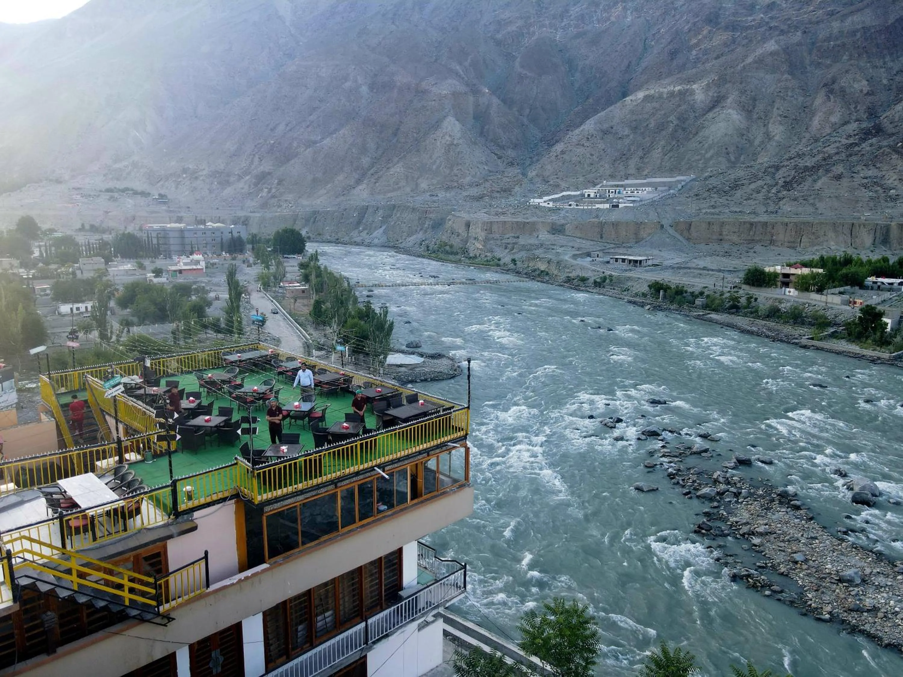 Mountain view in Indus Lodges Gilgit