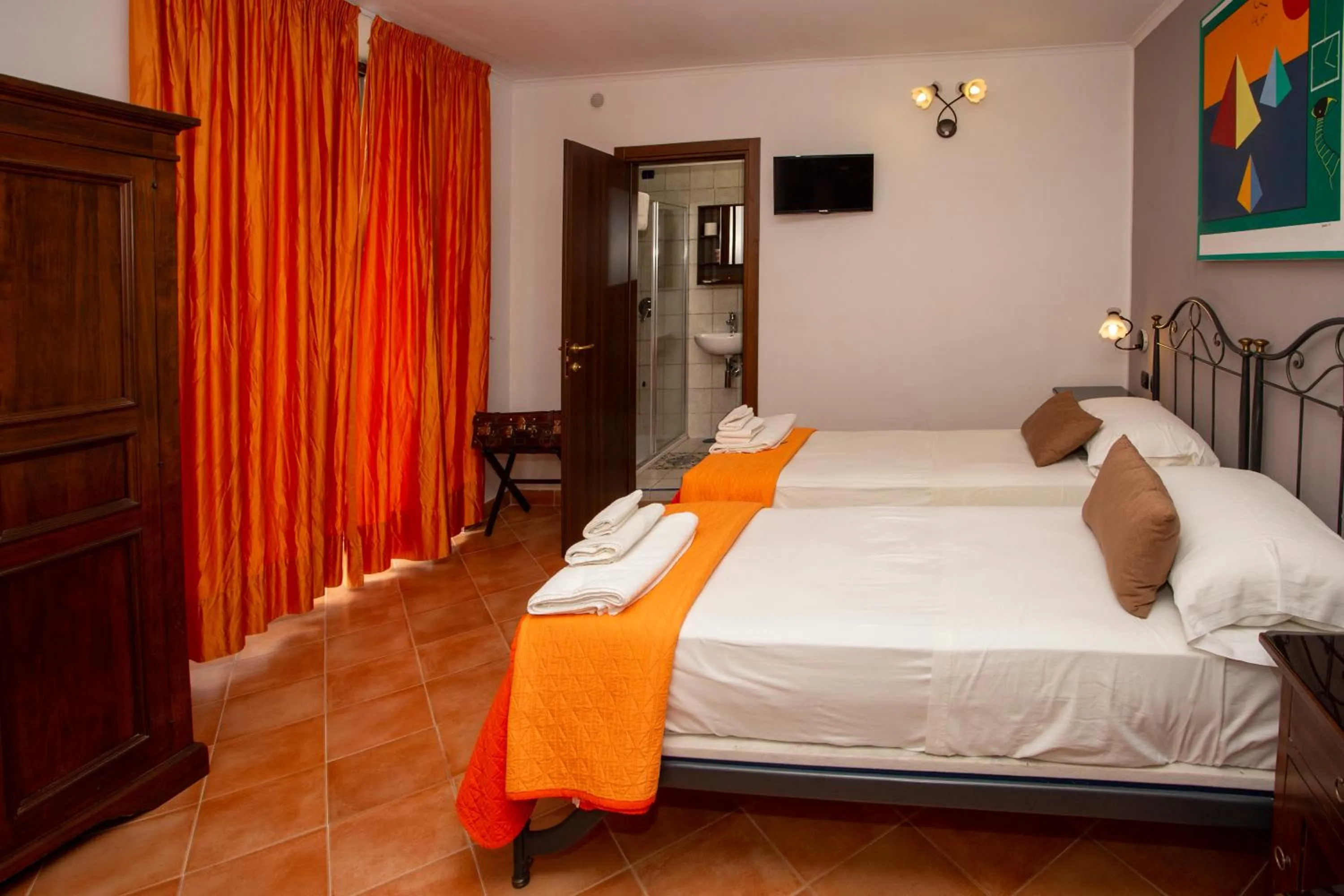 Bed in Hotel Neapolis