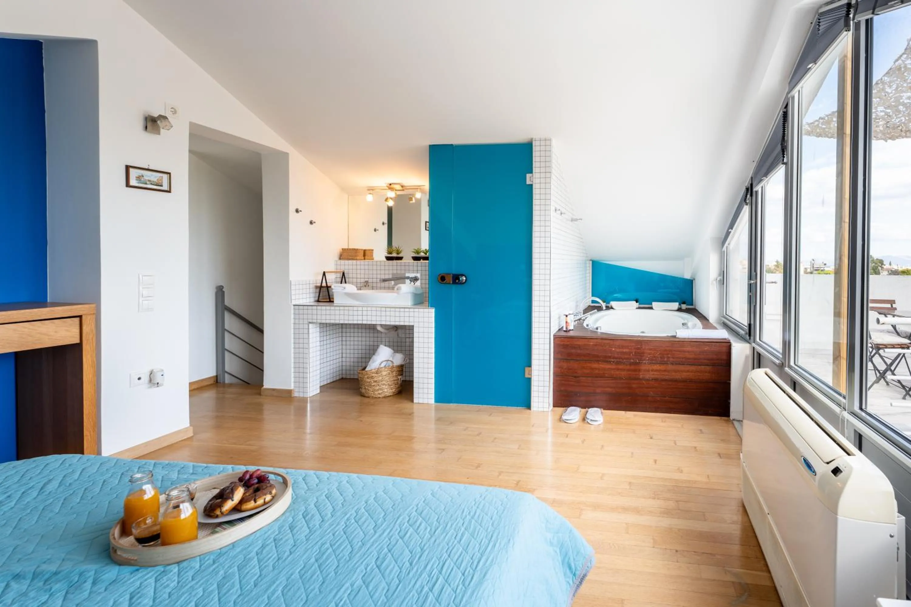 Bed in Evaeri villa
