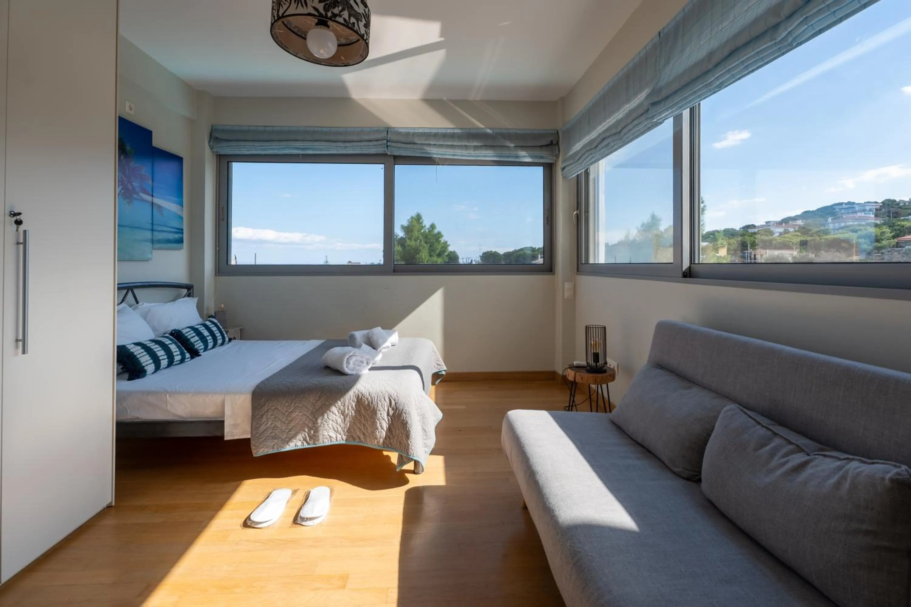 Bed in Evaeri villa