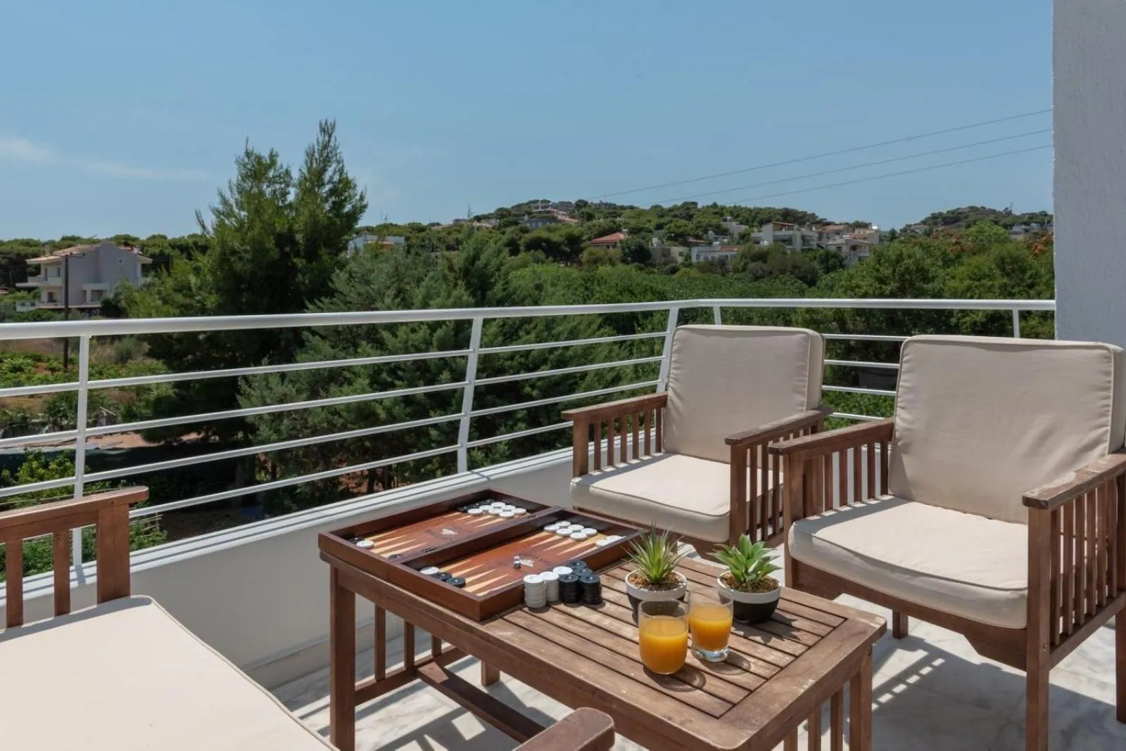 Balcony/Terrace in Evaeri villa