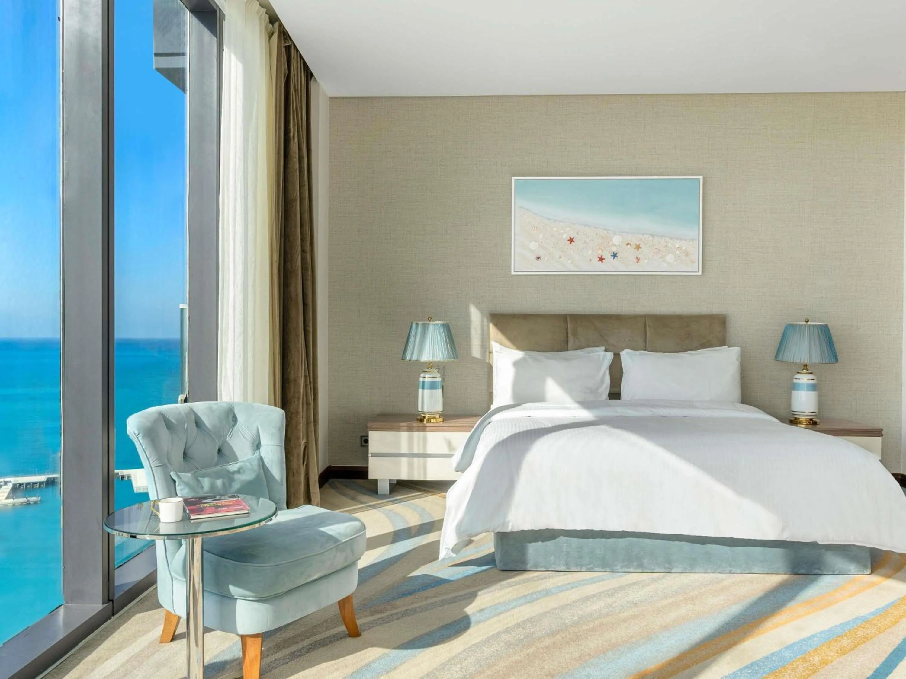 Bedroom, Bed in Rixos Premium Alamein