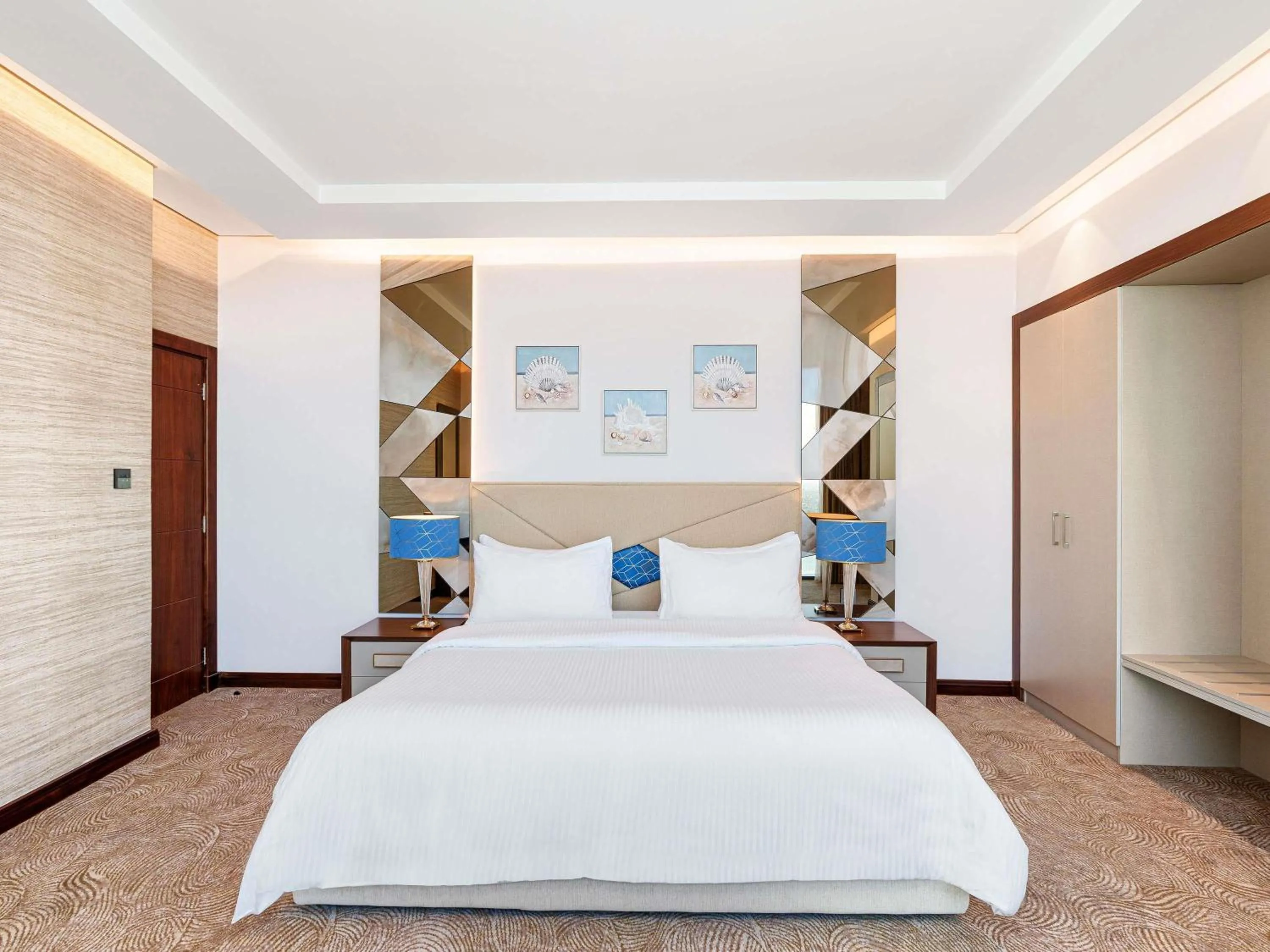 Bedroom, Bed in Rixos Premium Alamein