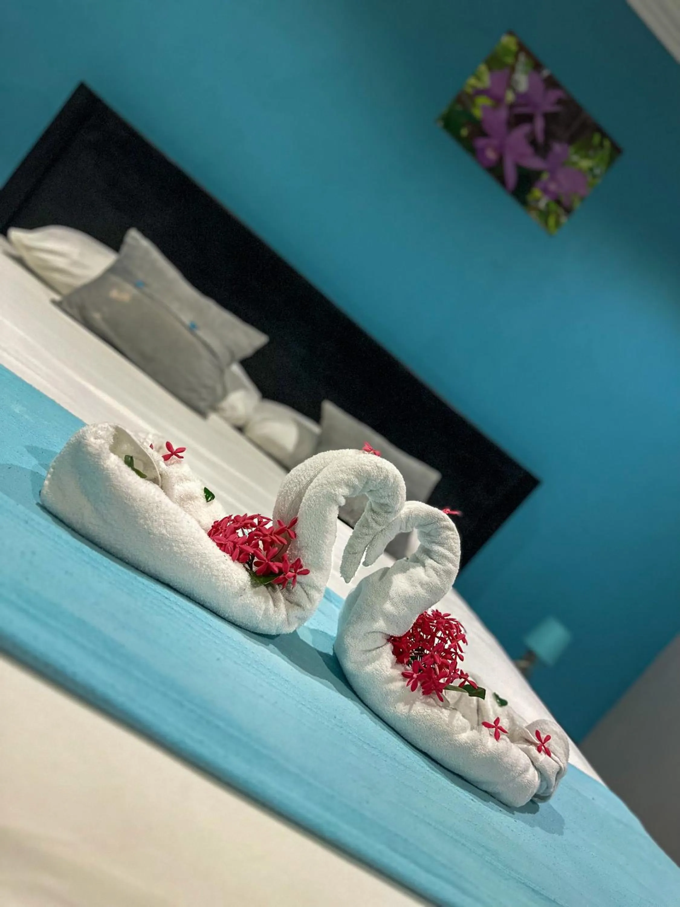 Bed in Hospedaje Colibri