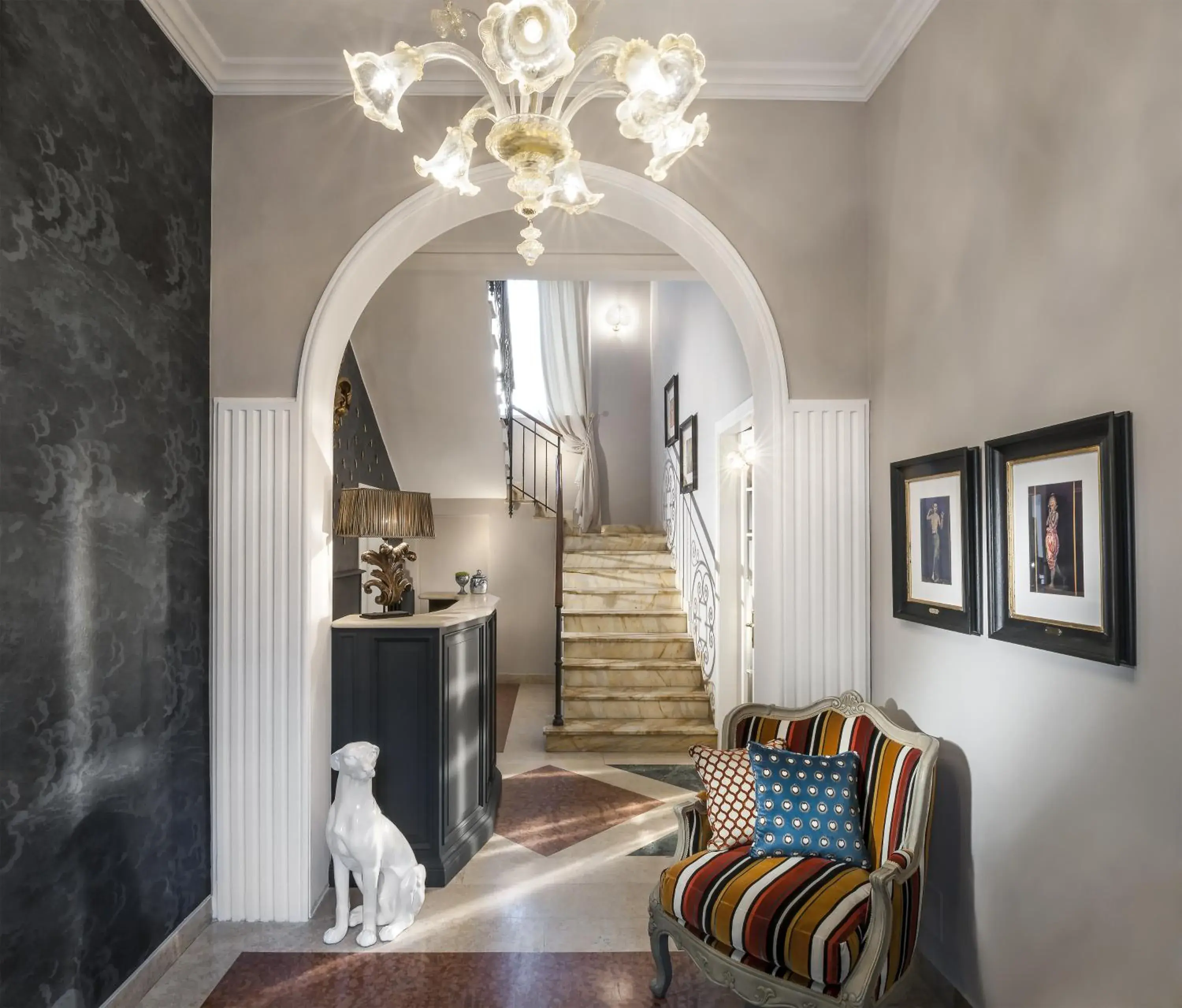 Lobby or reception in La Villa Lobby or reception in La Villa