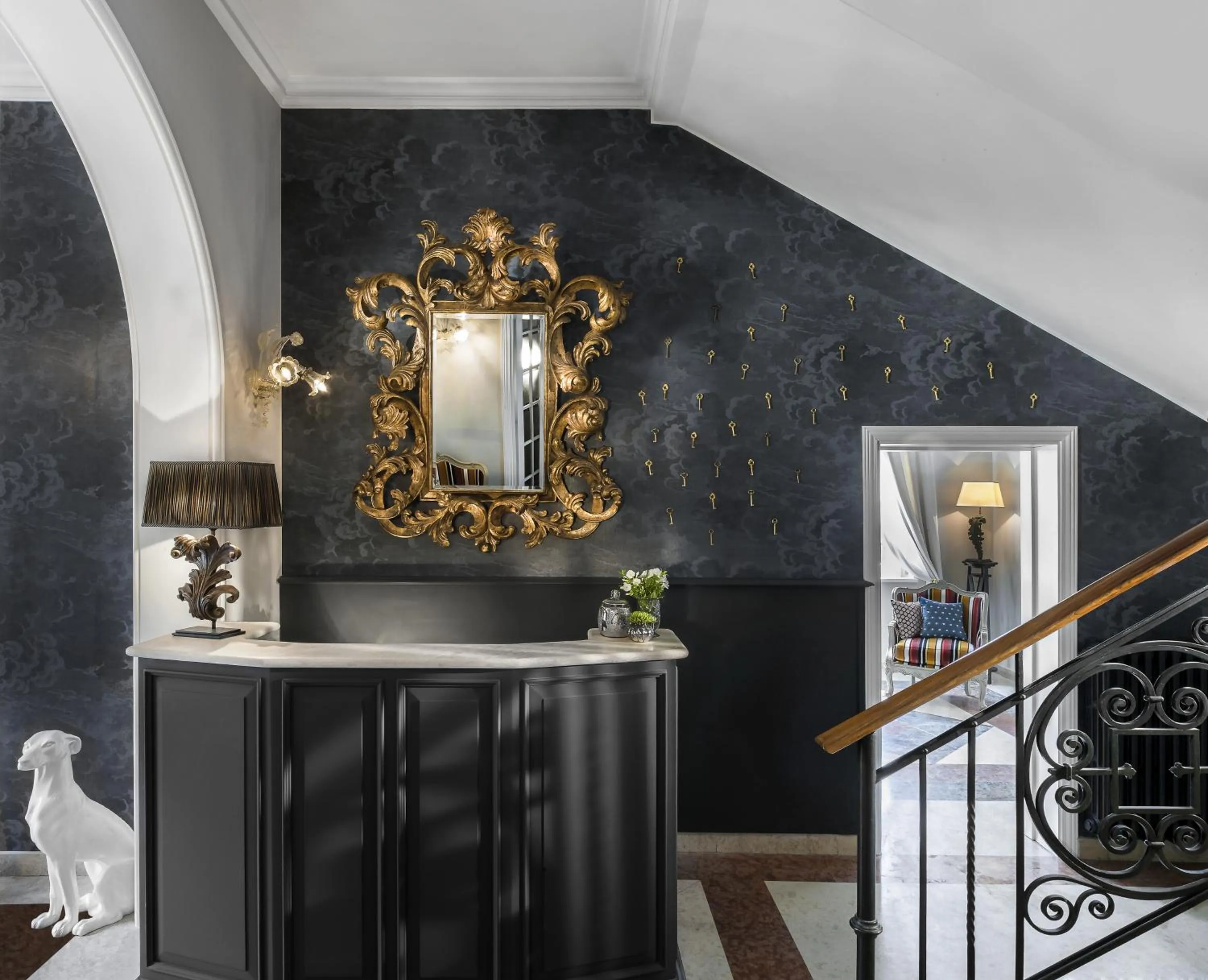 Lobby or reception in La Villa