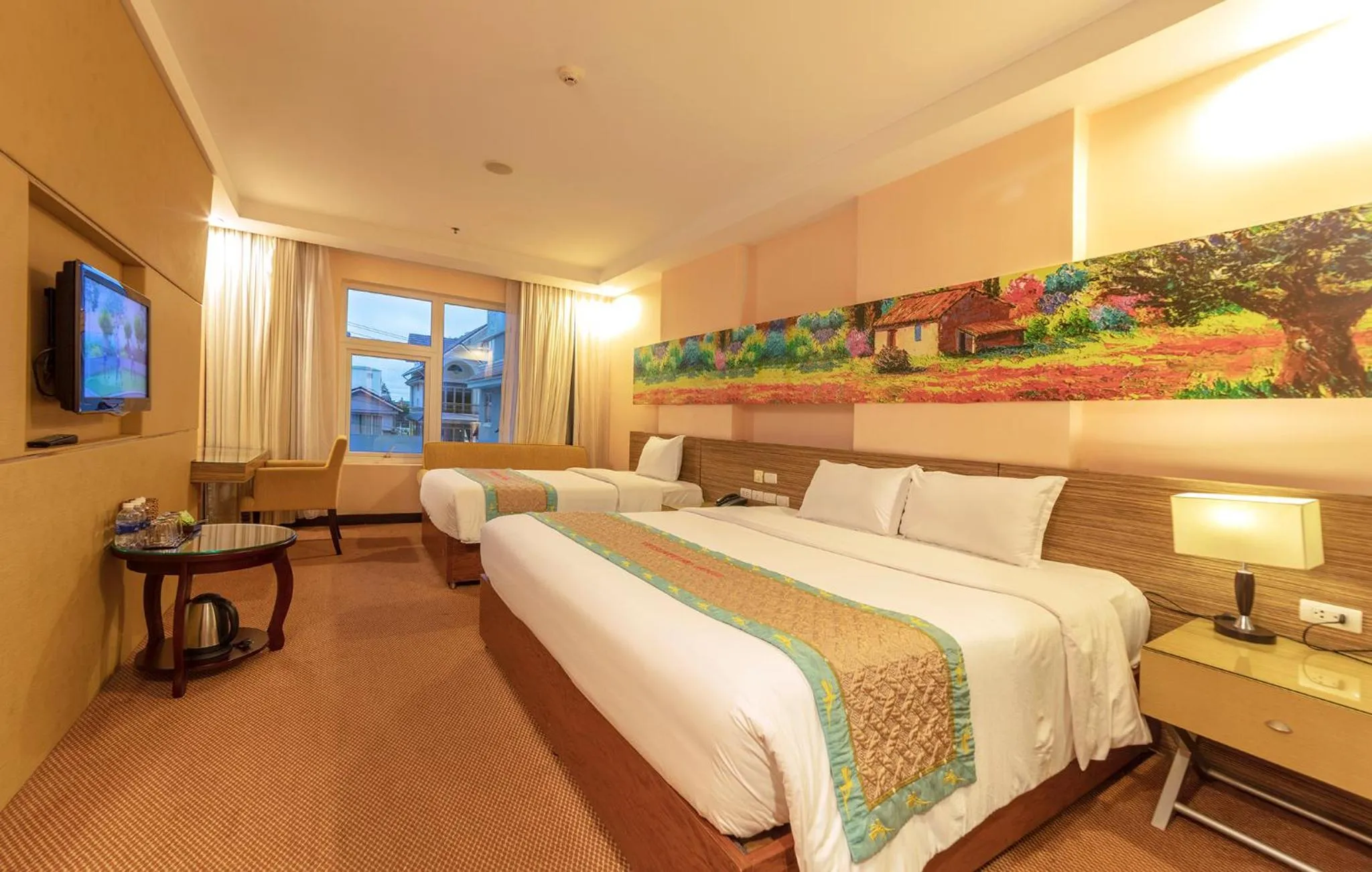 Bed in Vietsovpetro Hotel Dalat