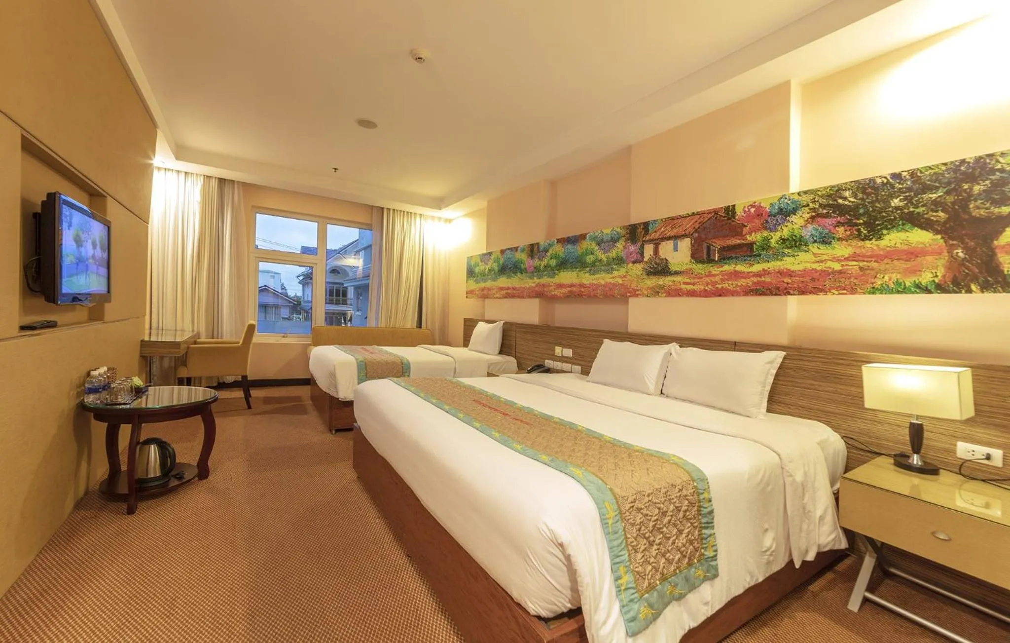 Photo of the whole room, Bed in Vietsovpetro Hotel Dalat