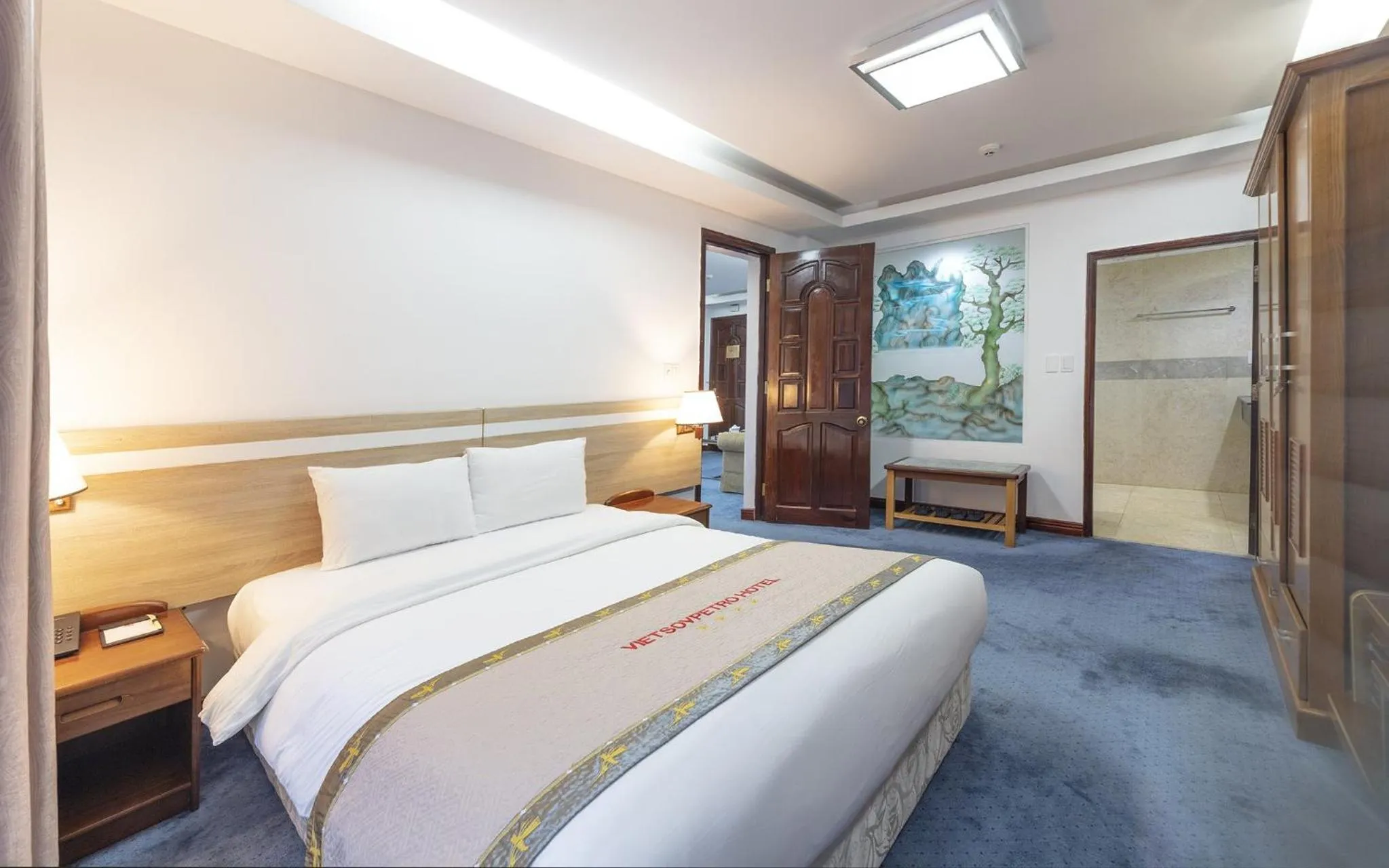 Bed in Vietsovpetro Hotel Dalat