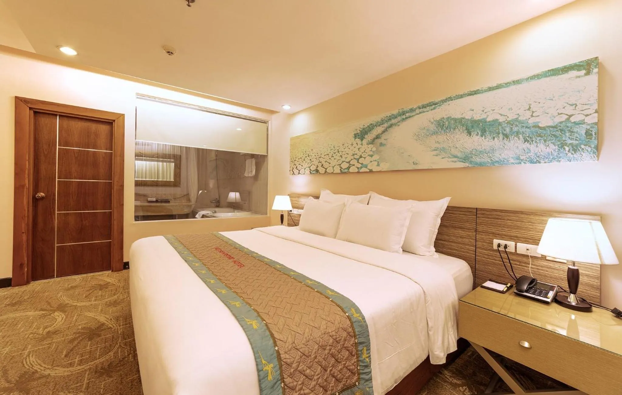 Shower, Bed in Vietsovpetro Hotel Dalat