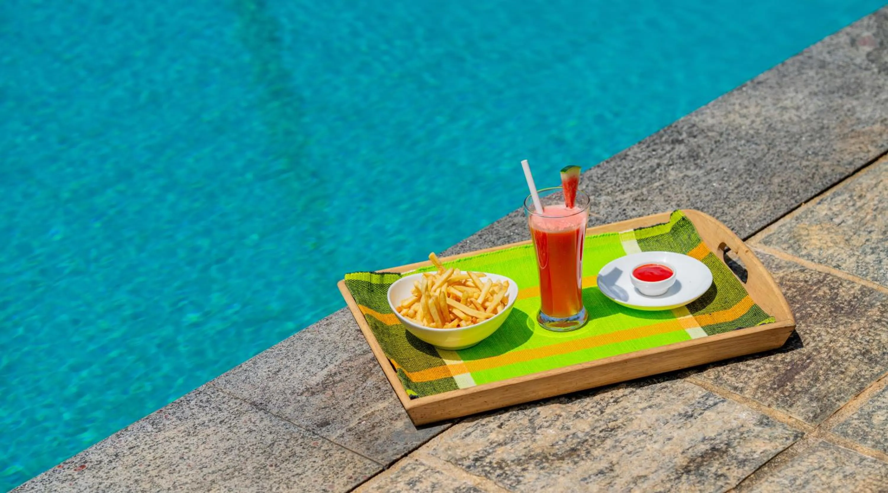 Food in Serendipity Lake - Hikkaduwa