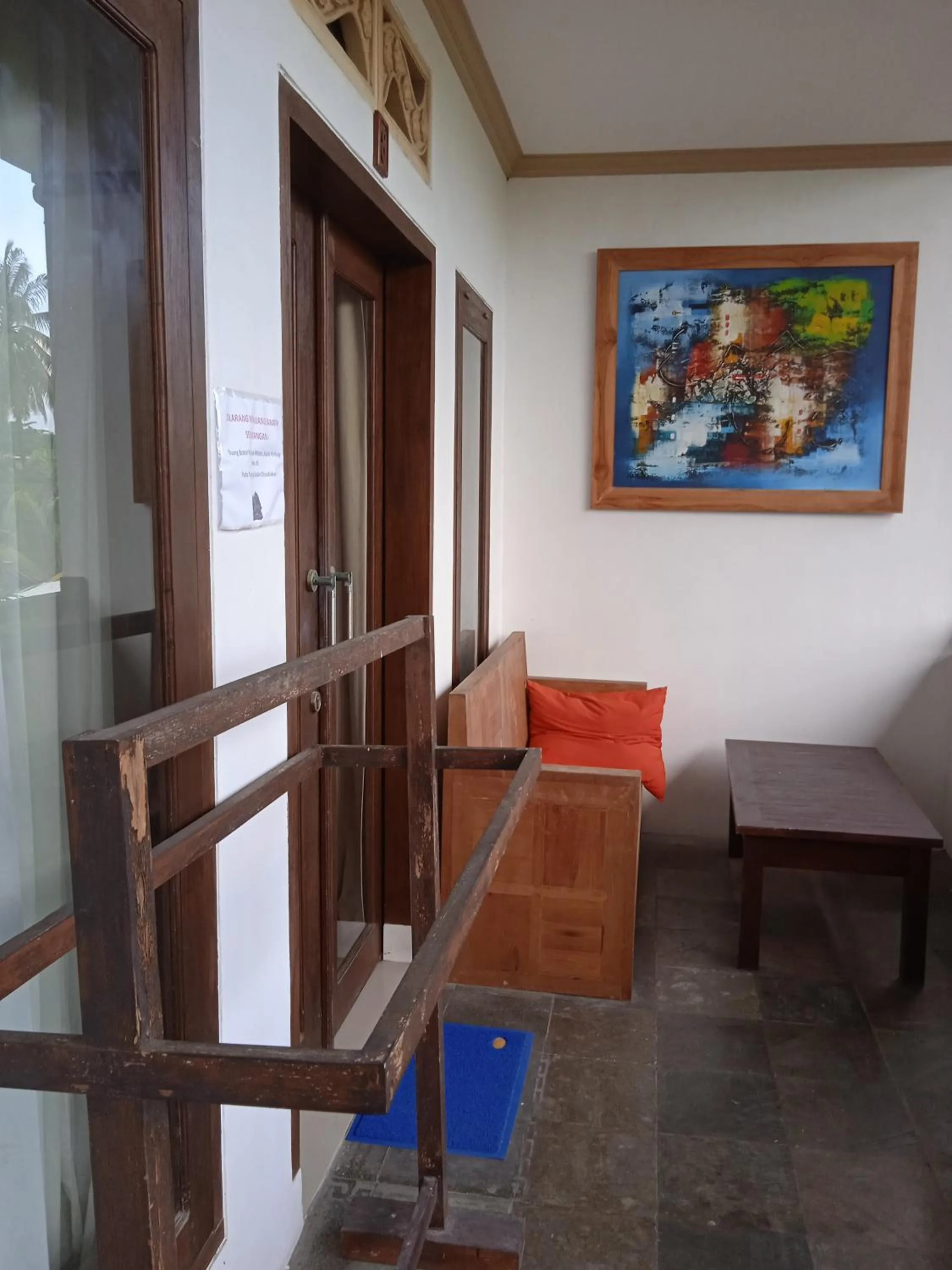 Seating area in family house hotel kuta