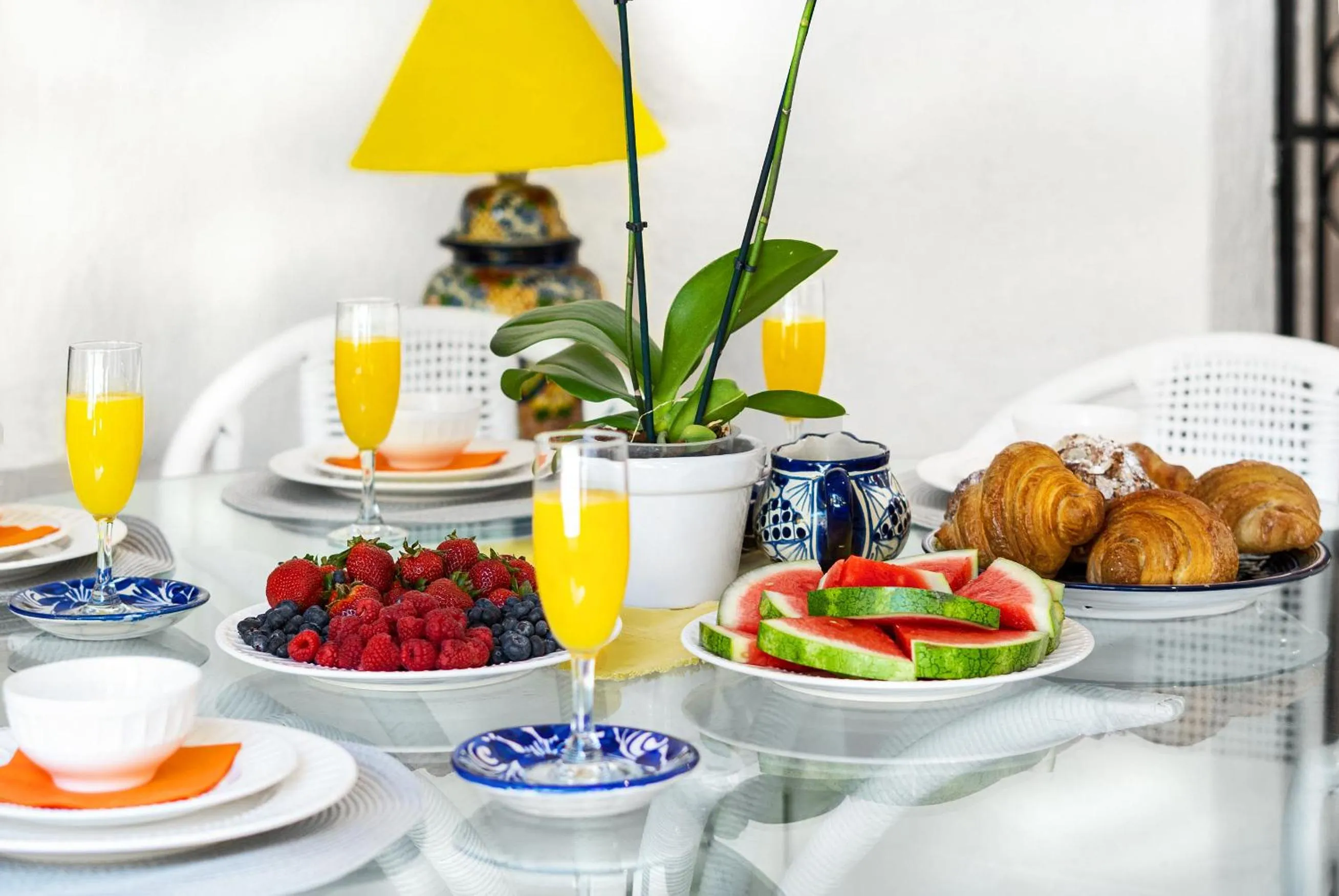 Continental breakfast in Garden of Dreams Boutique Hotel