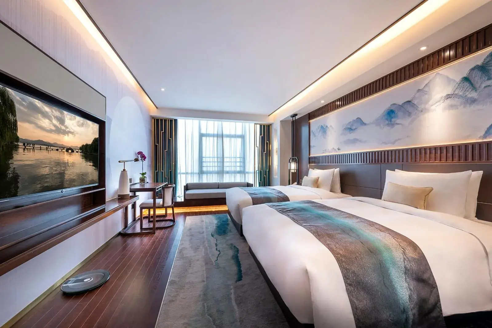Deluxe Twin Room - single occupancy in New Century Hotel Qianchao Hangzhou Deluxe Twin Room - single occupancy in New Century Hotel Qianchao Hangzhou