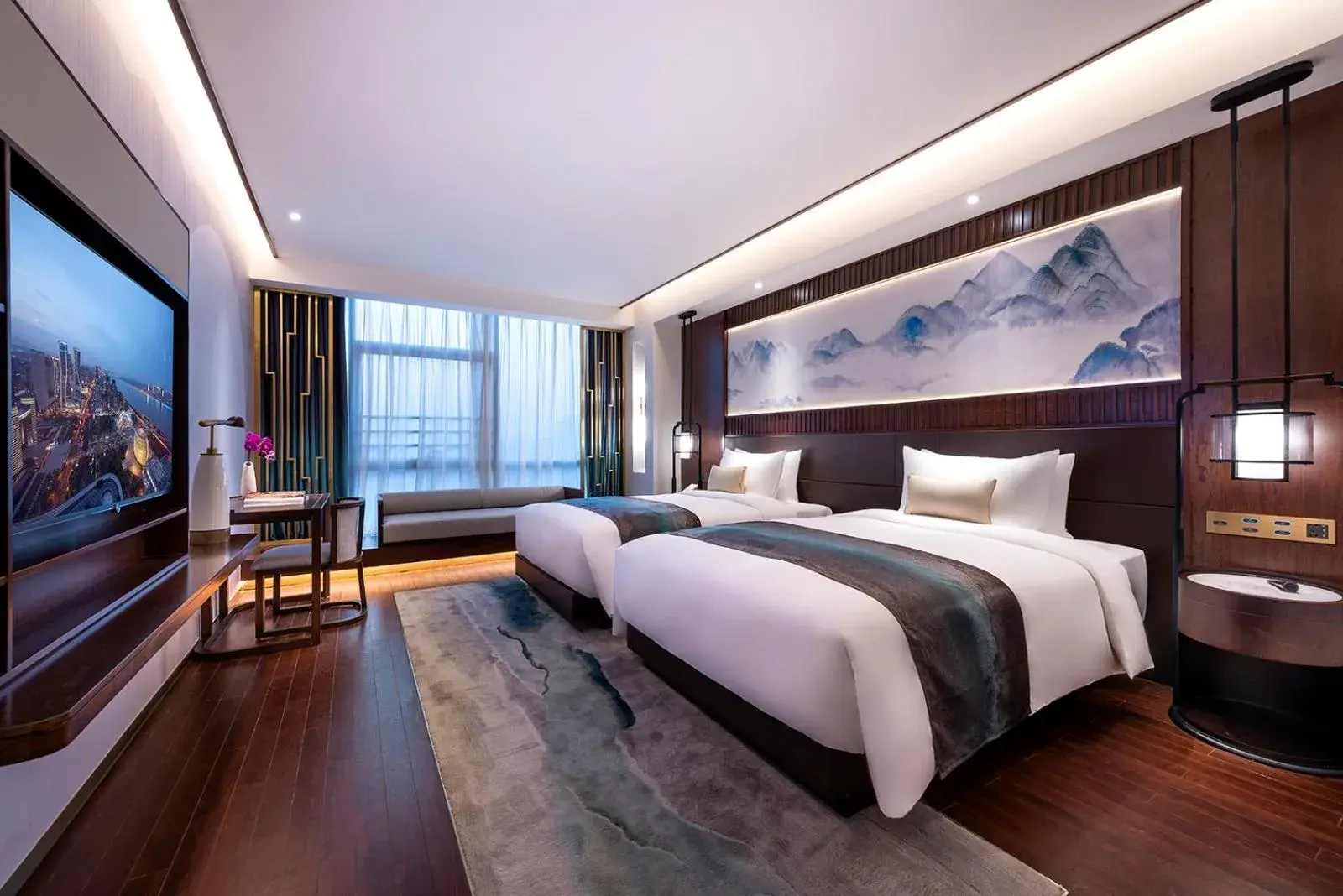 Deluxe Twin Room - single occupancy in New Century Hotel Qianchao Hangzhou Deluxe Twin Room - single occupancy in New Century Hotel Qianchao Hangzhou