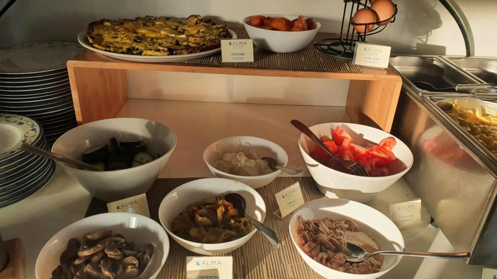 Buffet breakfast in Alma di Alghero Hotel