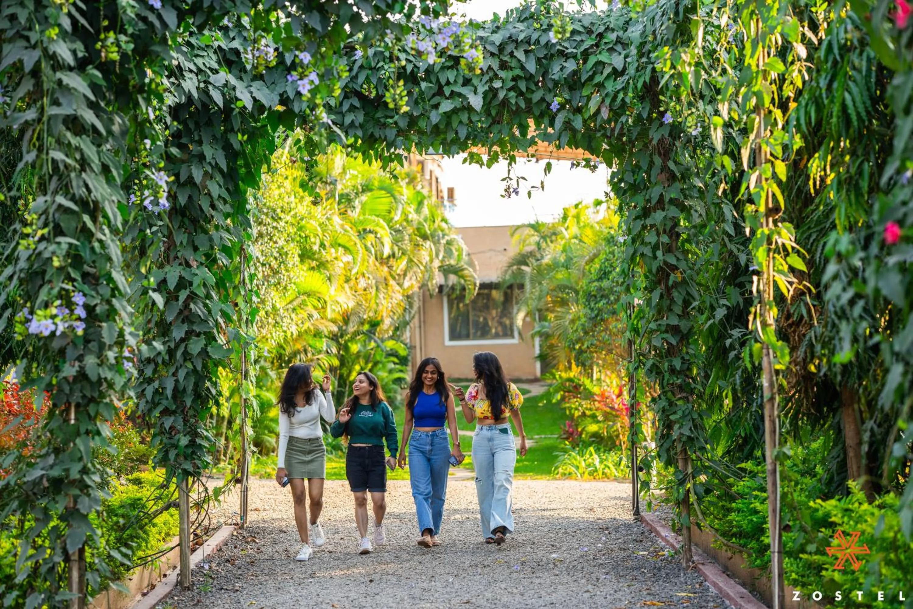 Garden in Zostel Plus Lonavala