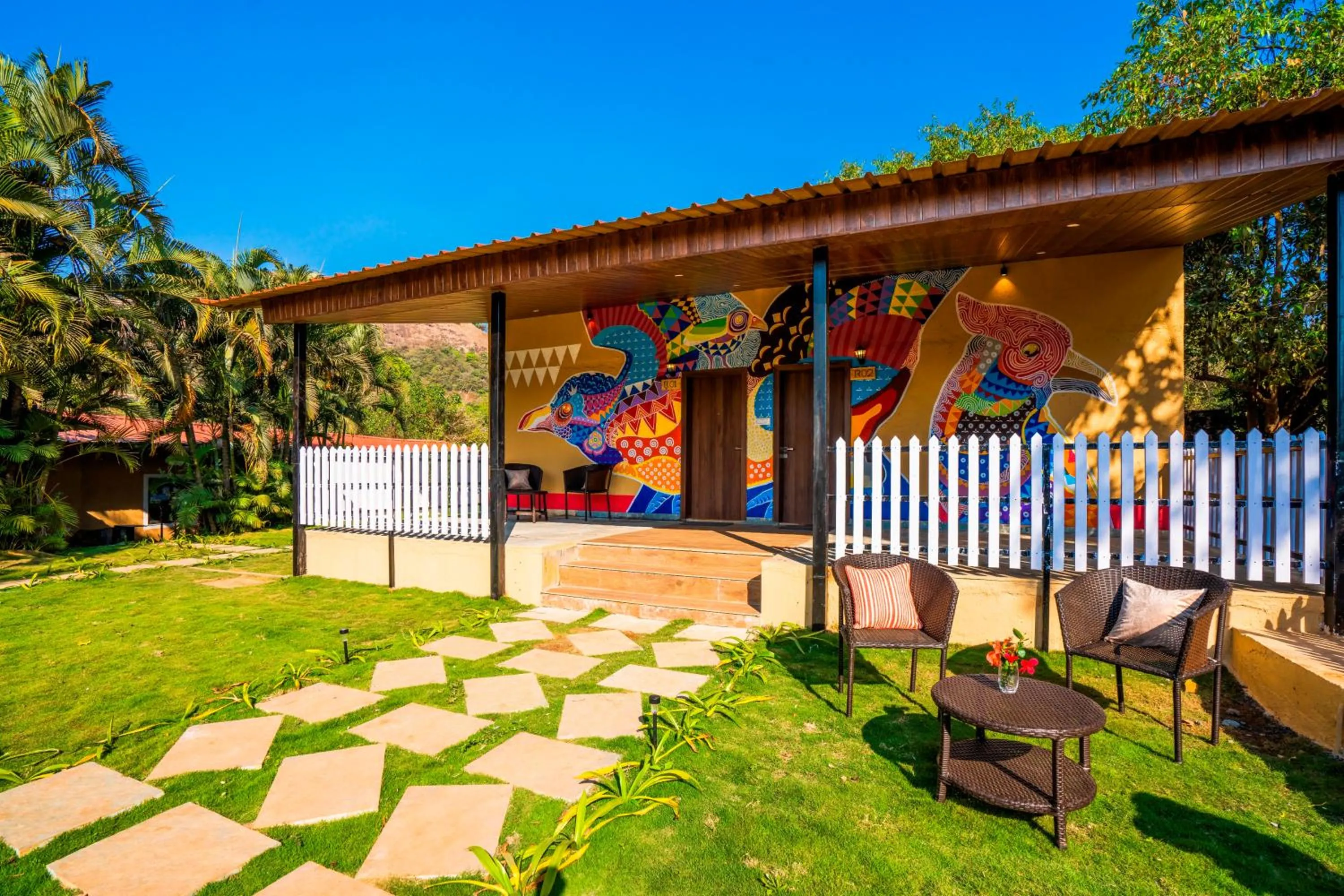 Patio in Zostel Plus Lonavala