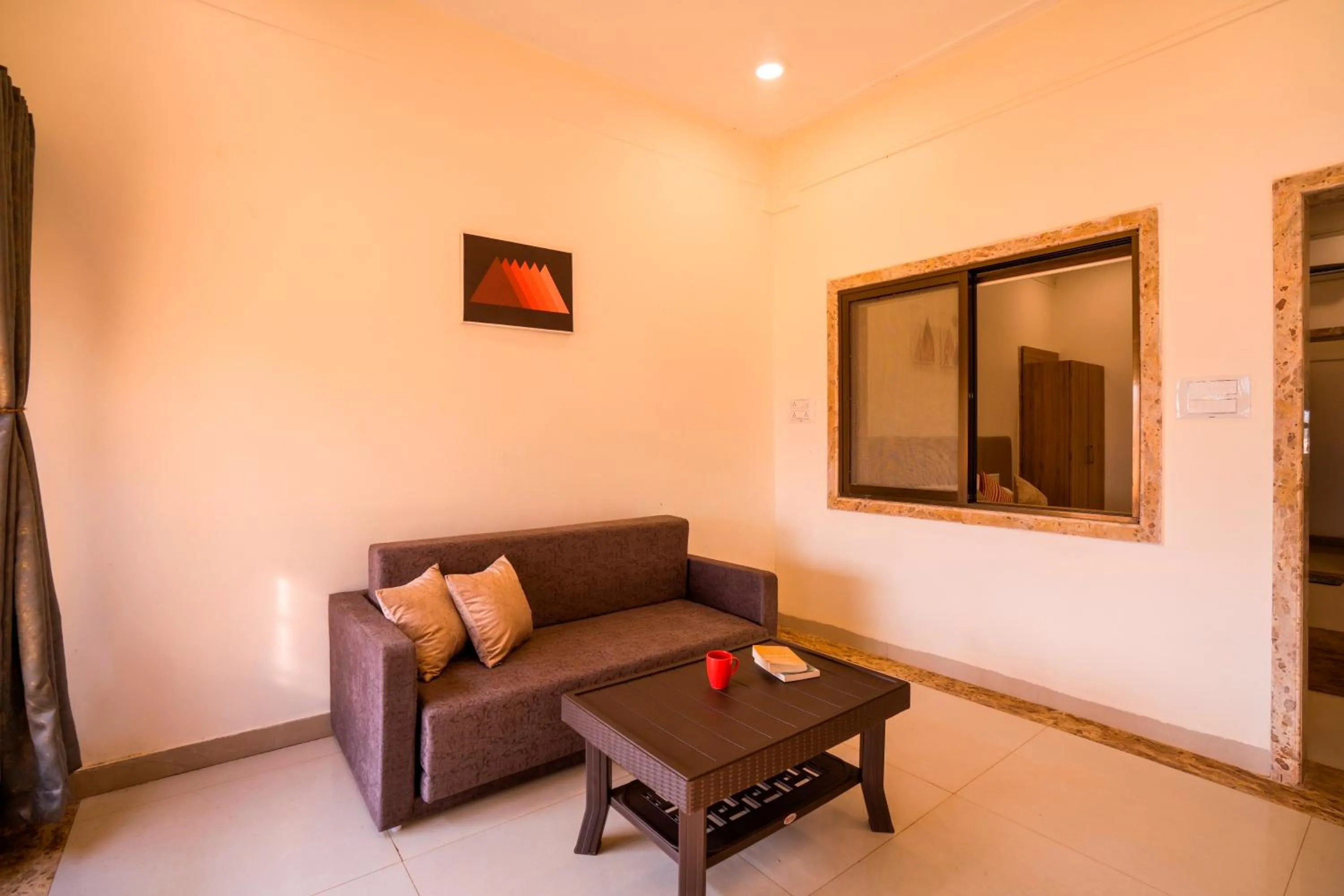 Living room in Zostel Plus Lonavala