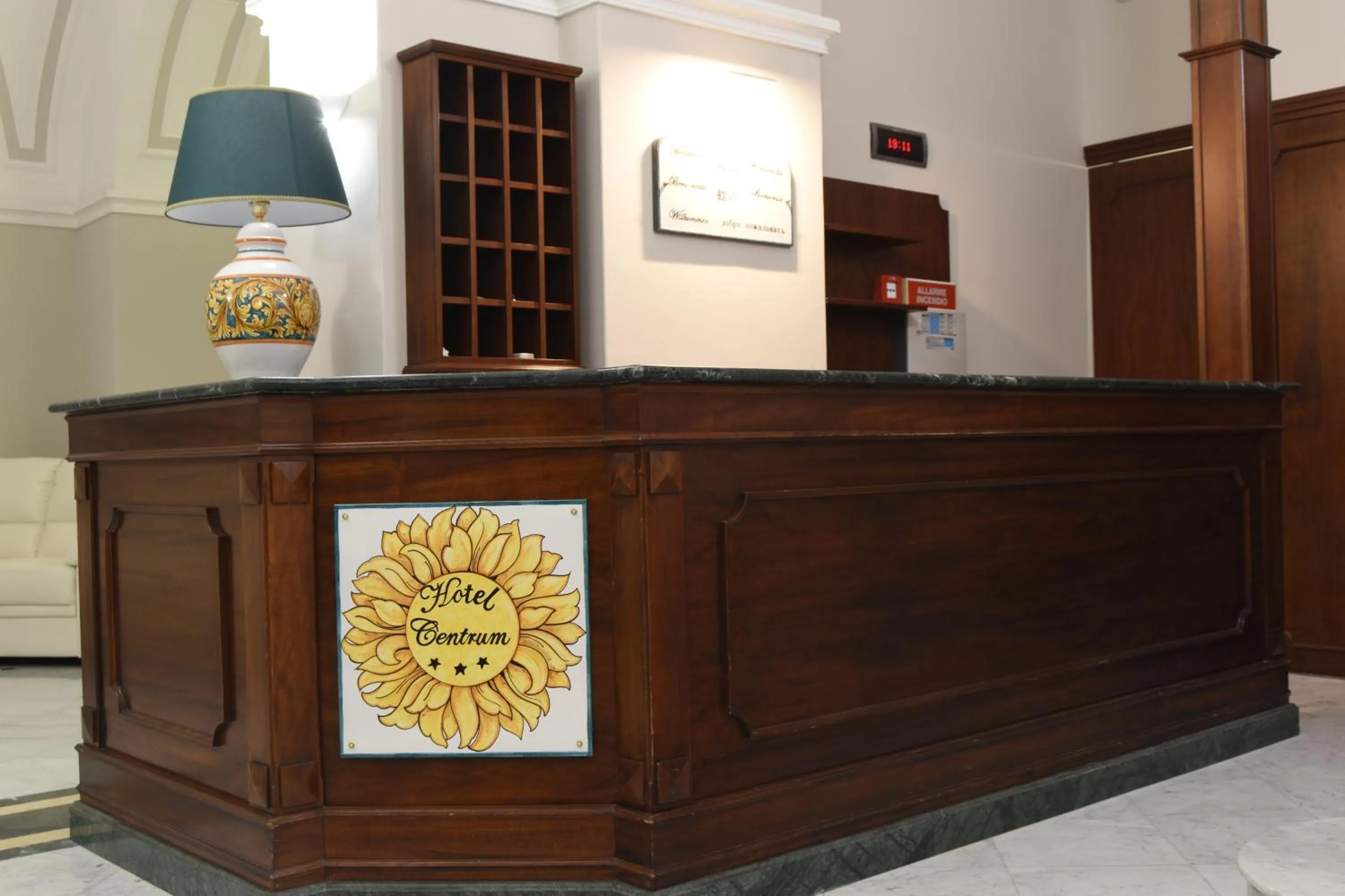 Lobby or reception in Hotel Centrum