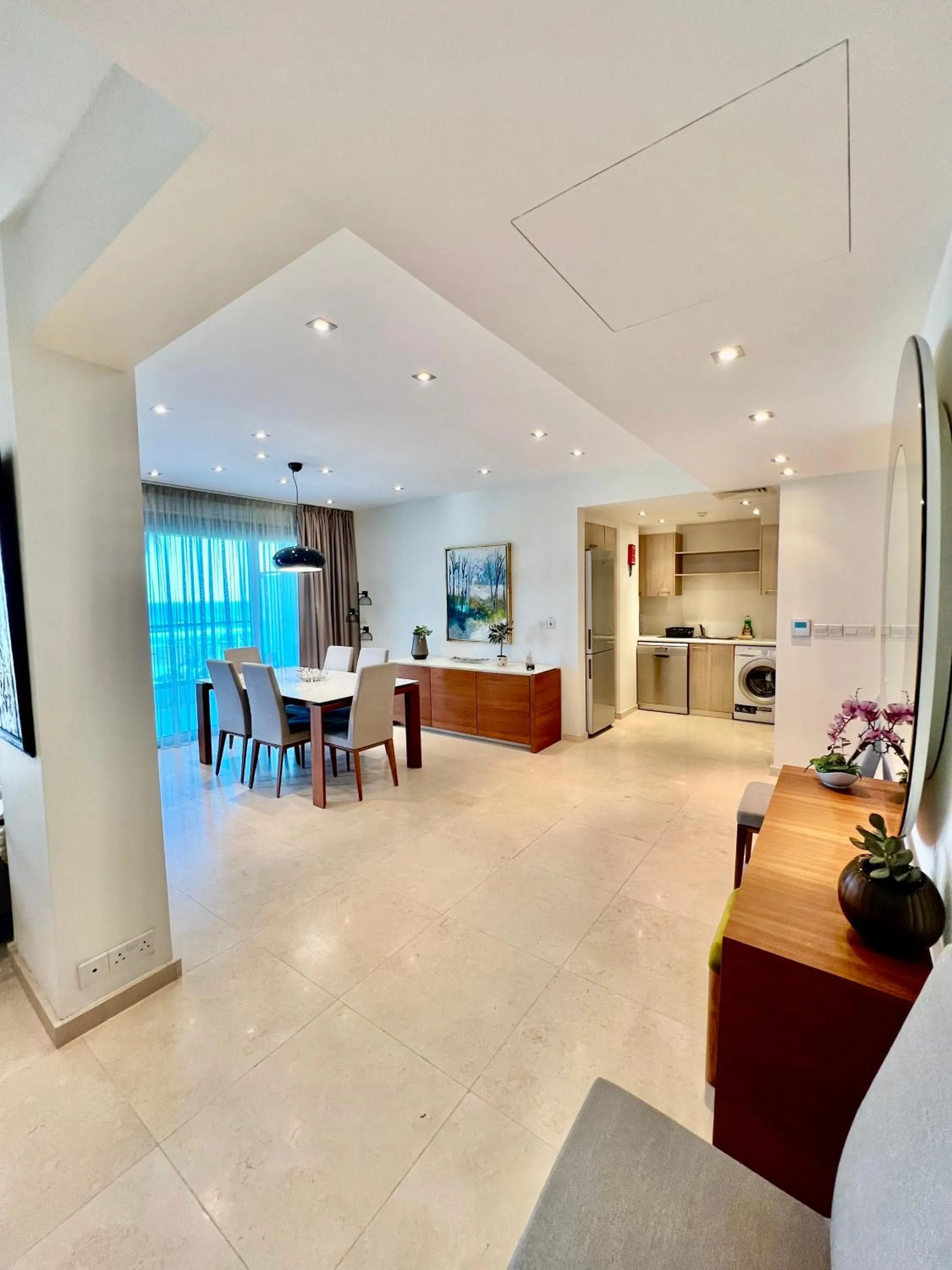 Dining area in Aphrodite Plaza