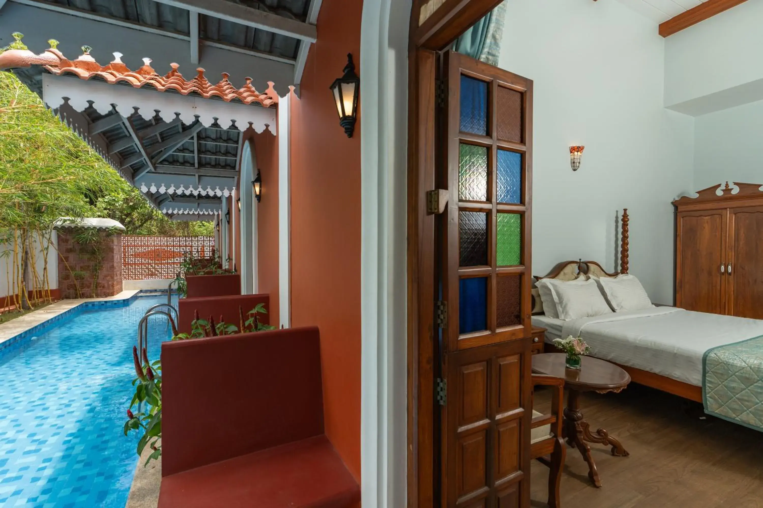 Pool view in Casa Albuquerque Pool view in Casa Albuquerque