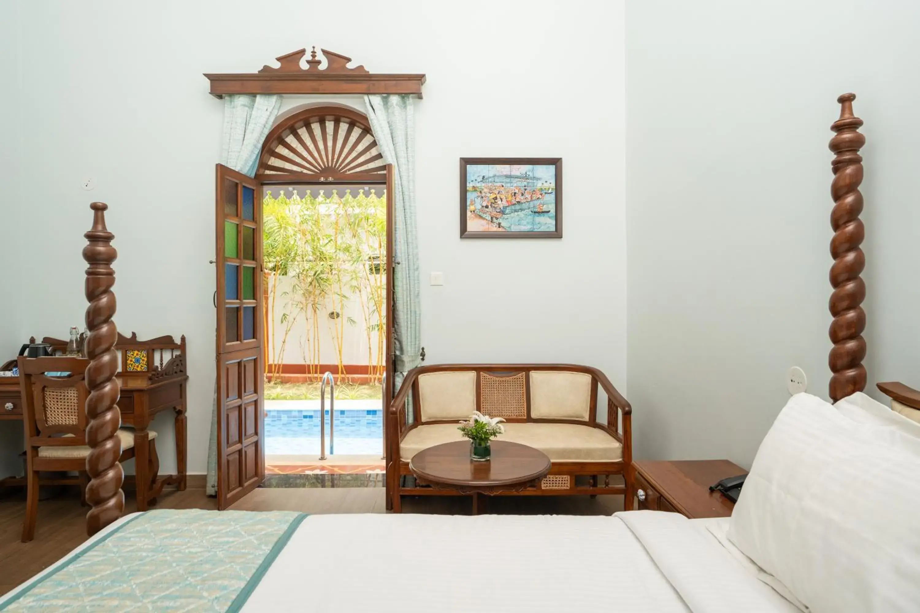 King Room with Pool View in Casa Albuquerque King Room with Pool View in Casa Albuquerque