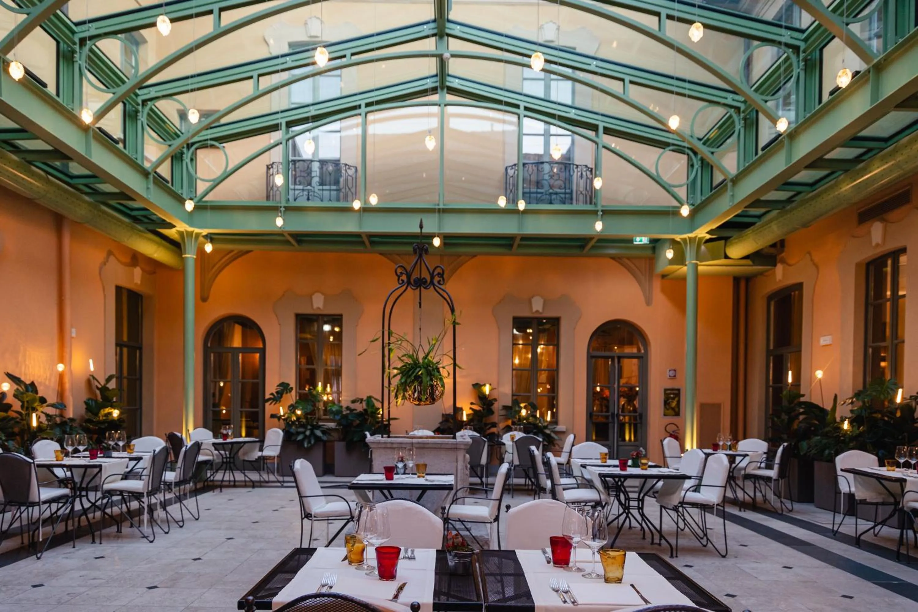 Patio in Villa Appiani Hotel