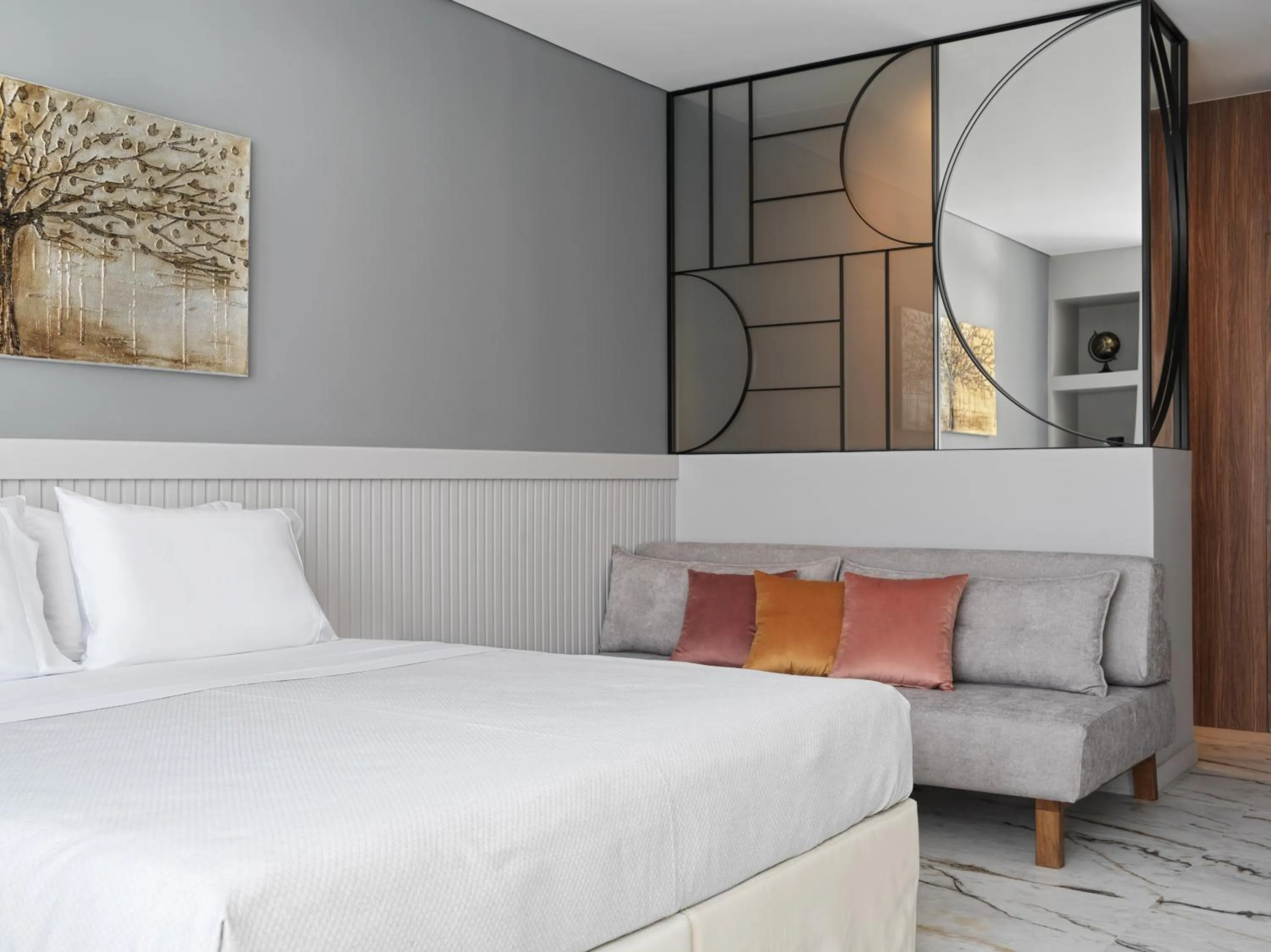 Photo of the whole room, Bed in Athens City View Urban Suites