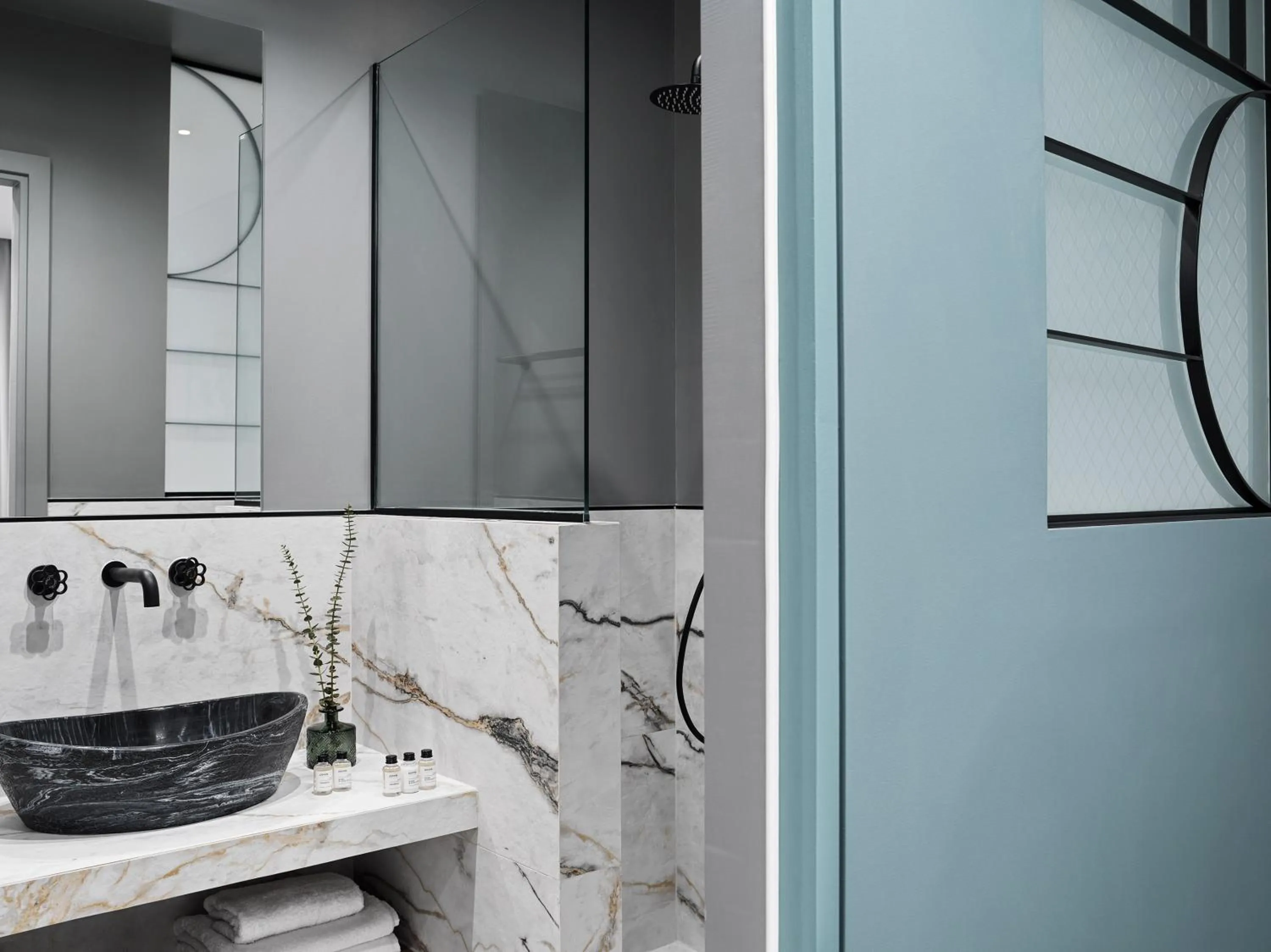 Bathroom in Athens City View Urban Suites