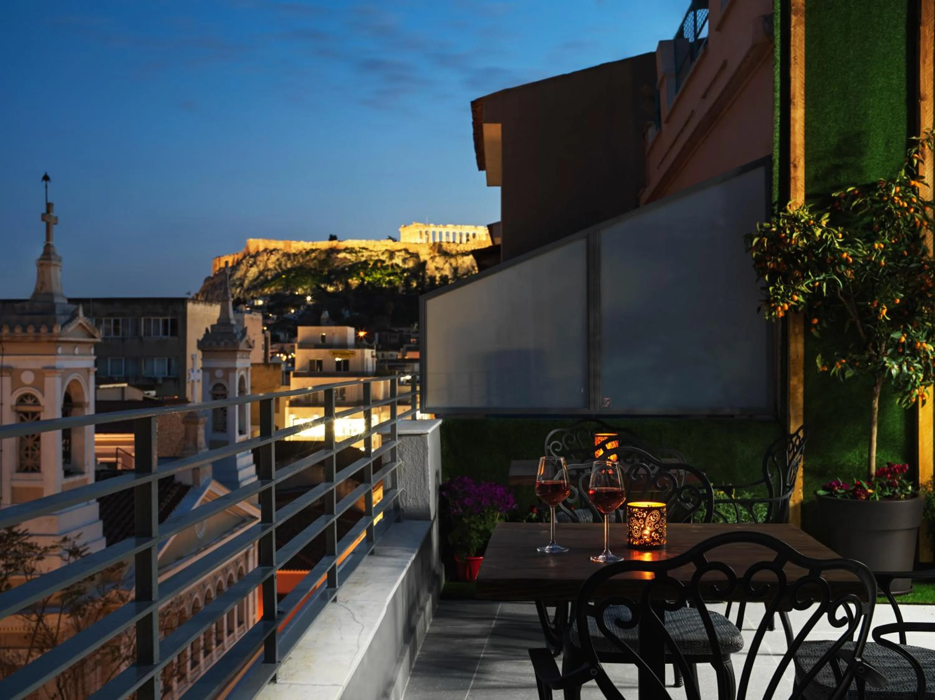 Balcony/Terrace in Athens City View Urban Suites