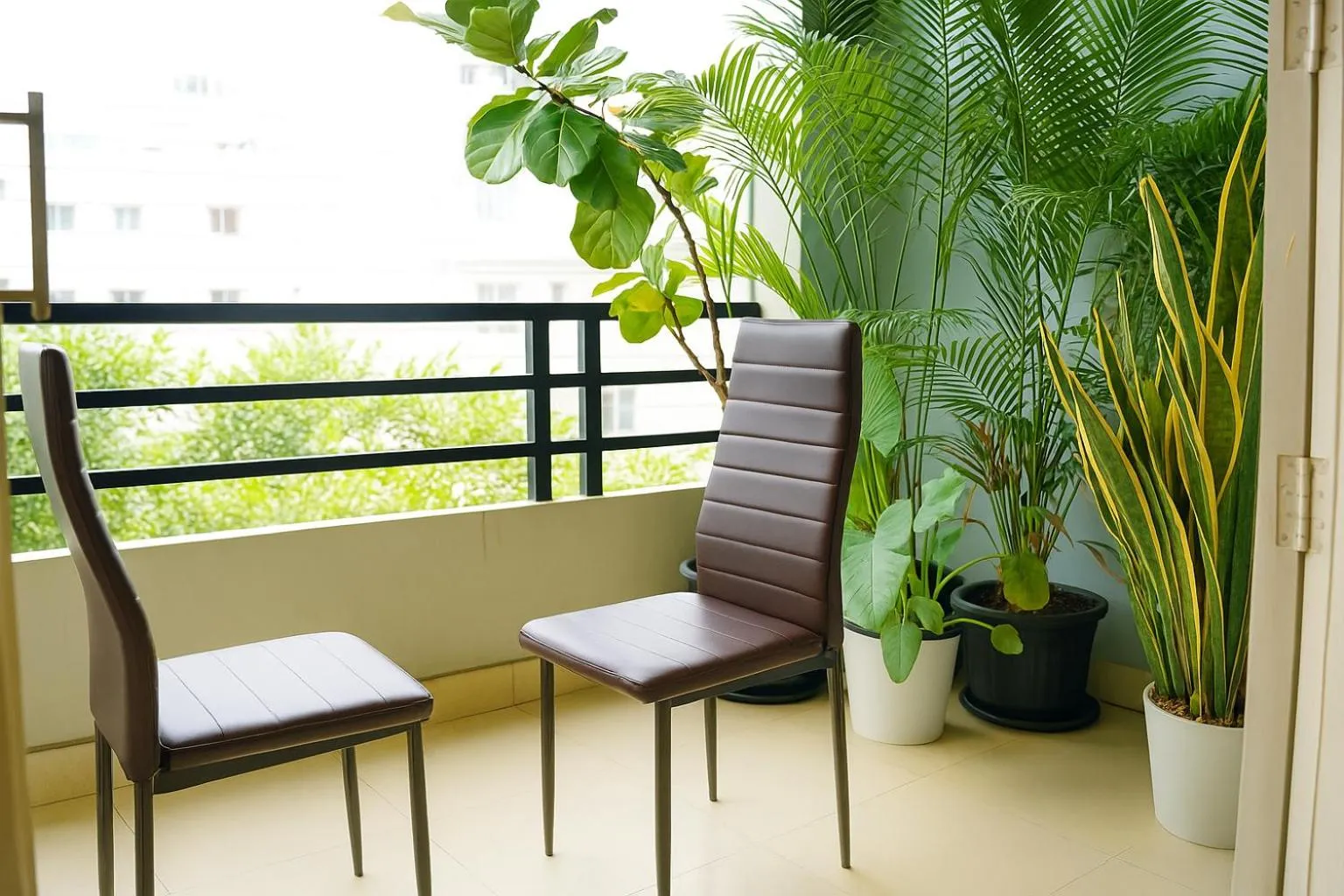 Balcony/Terrace in White Fern Stays Serviced Apartments - Gachibowli