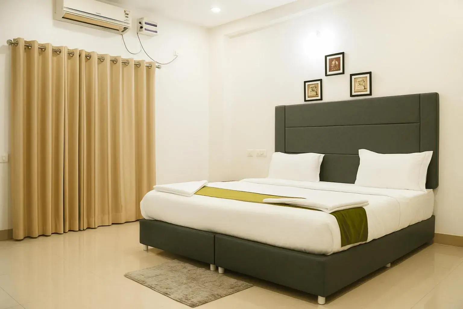 Bedroom, Bed in White Fern Stays Serviced Apartments - Gachibowli Bedroom, Bed in White Fern Stays Serviced Apartments - Gachibowli