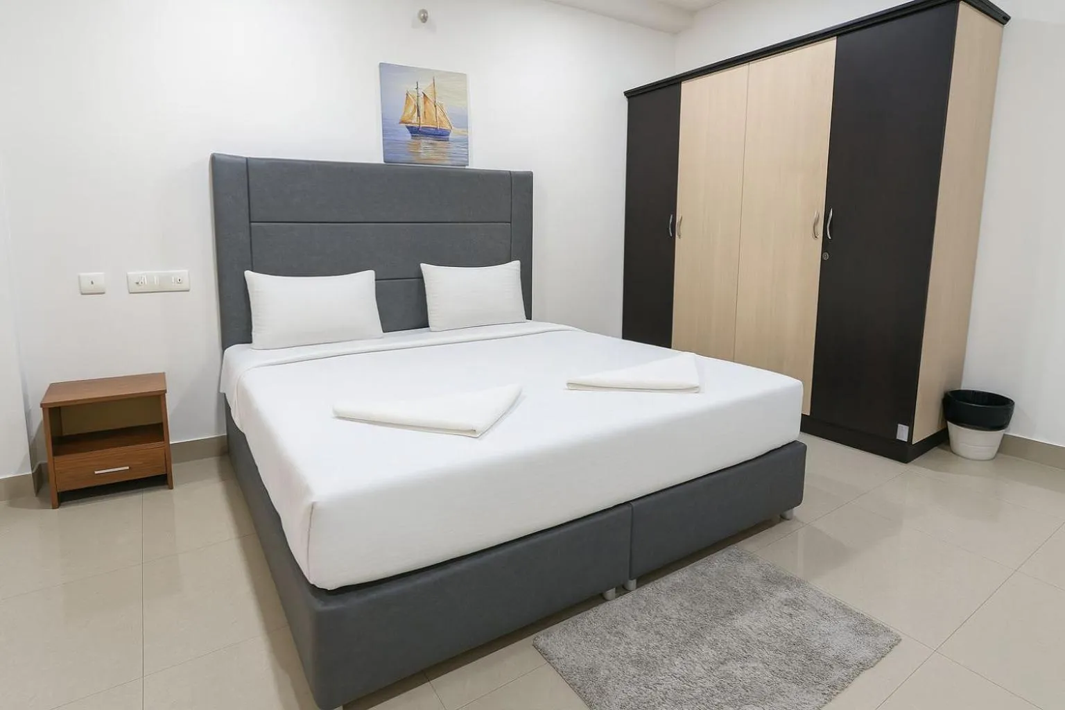 Bedroom, Bed in White Fern Stays Serviced Apartments - Gachibowli