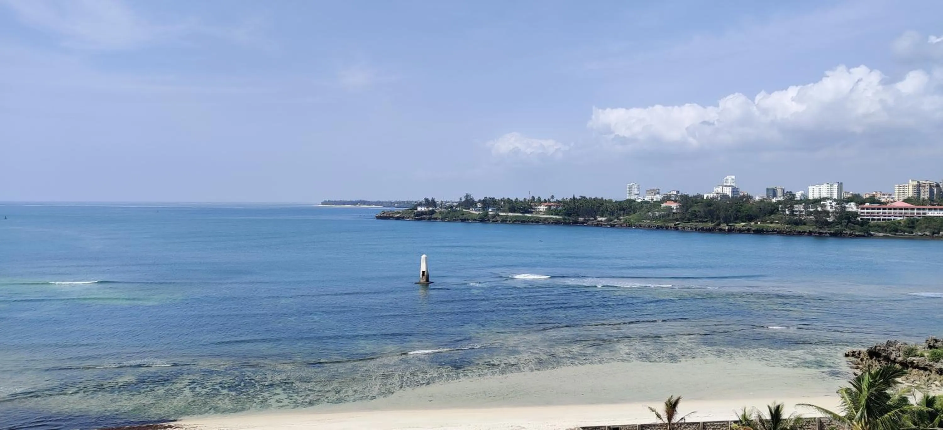 Sea view in English Point Residence Beach Apartments Mombasa