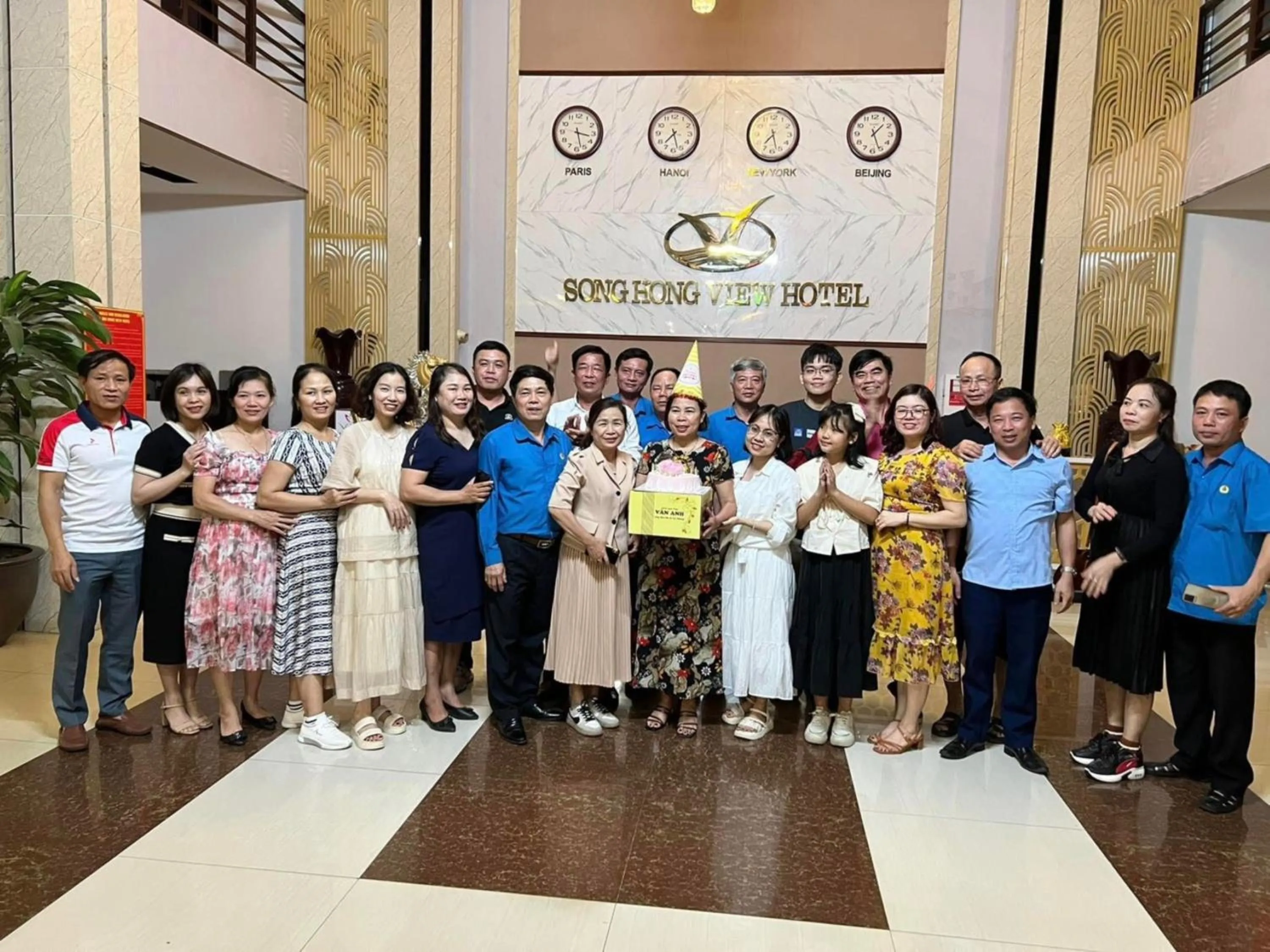 group of guests in SONG HONG VIEW HOTEL