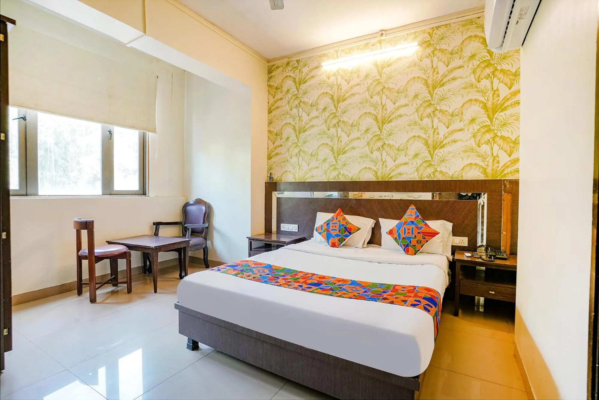 Bed in FabHotel Gargi Deluxe