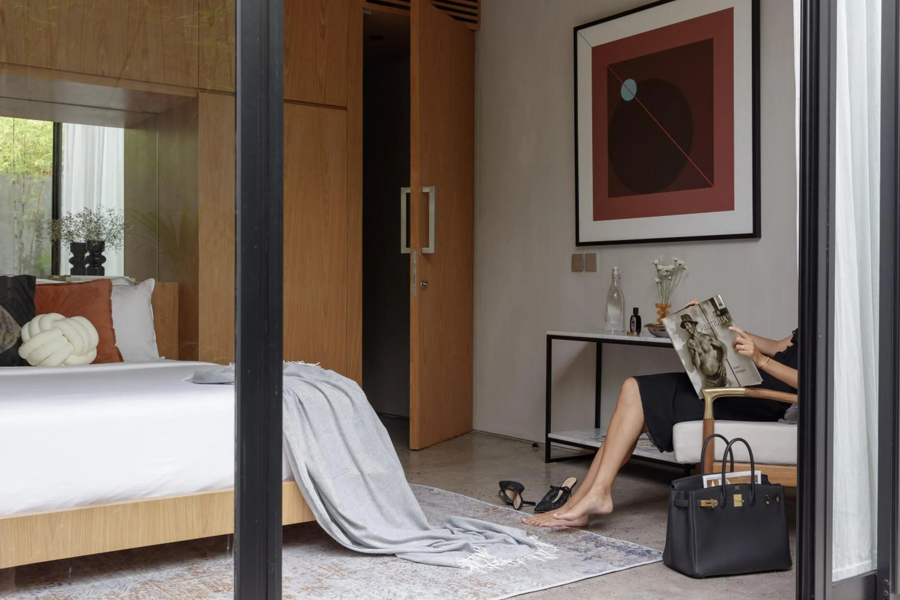 Bedroom, Bed in OXO Townhouses Berawa Canggu