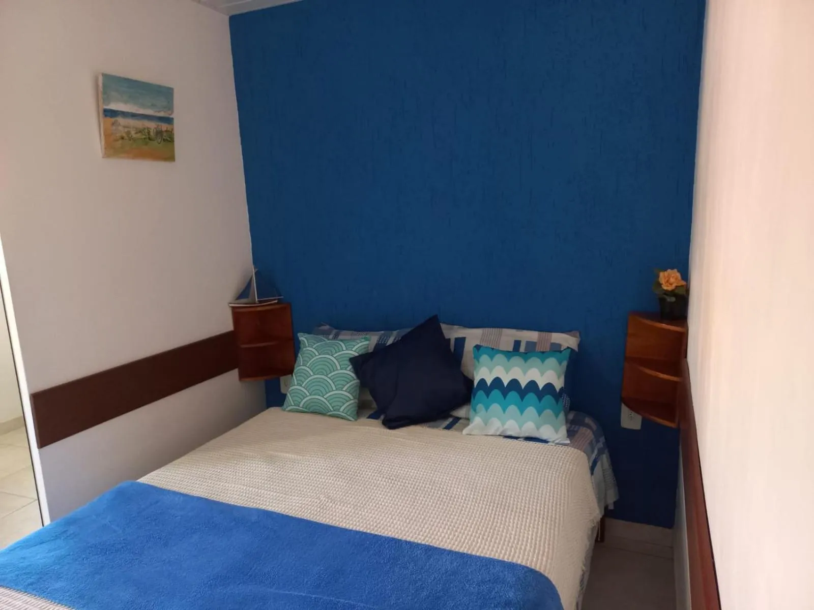 Bed in Portela´s Guest House