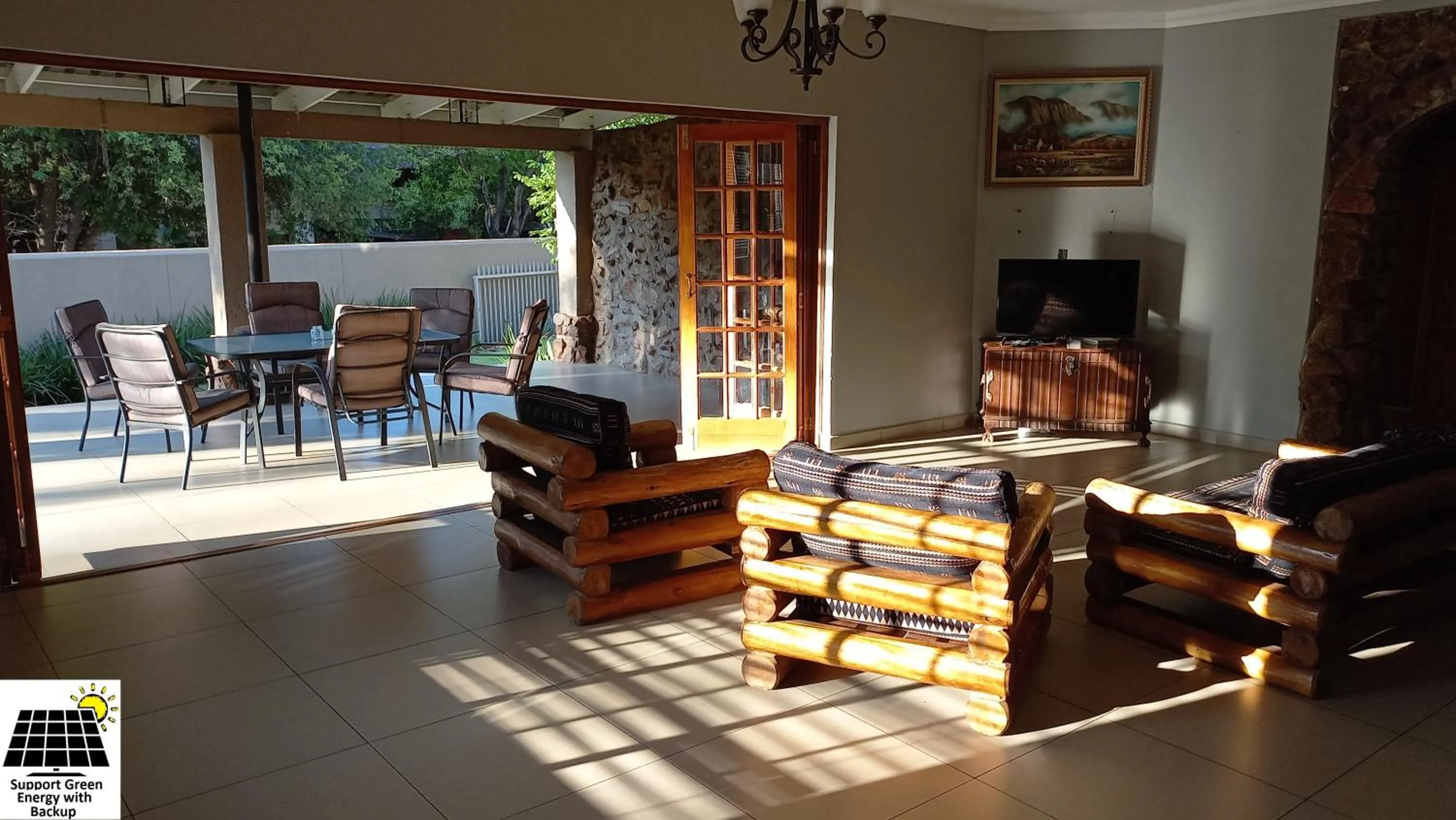 Living room in SnL Guesthouse at Visarend
